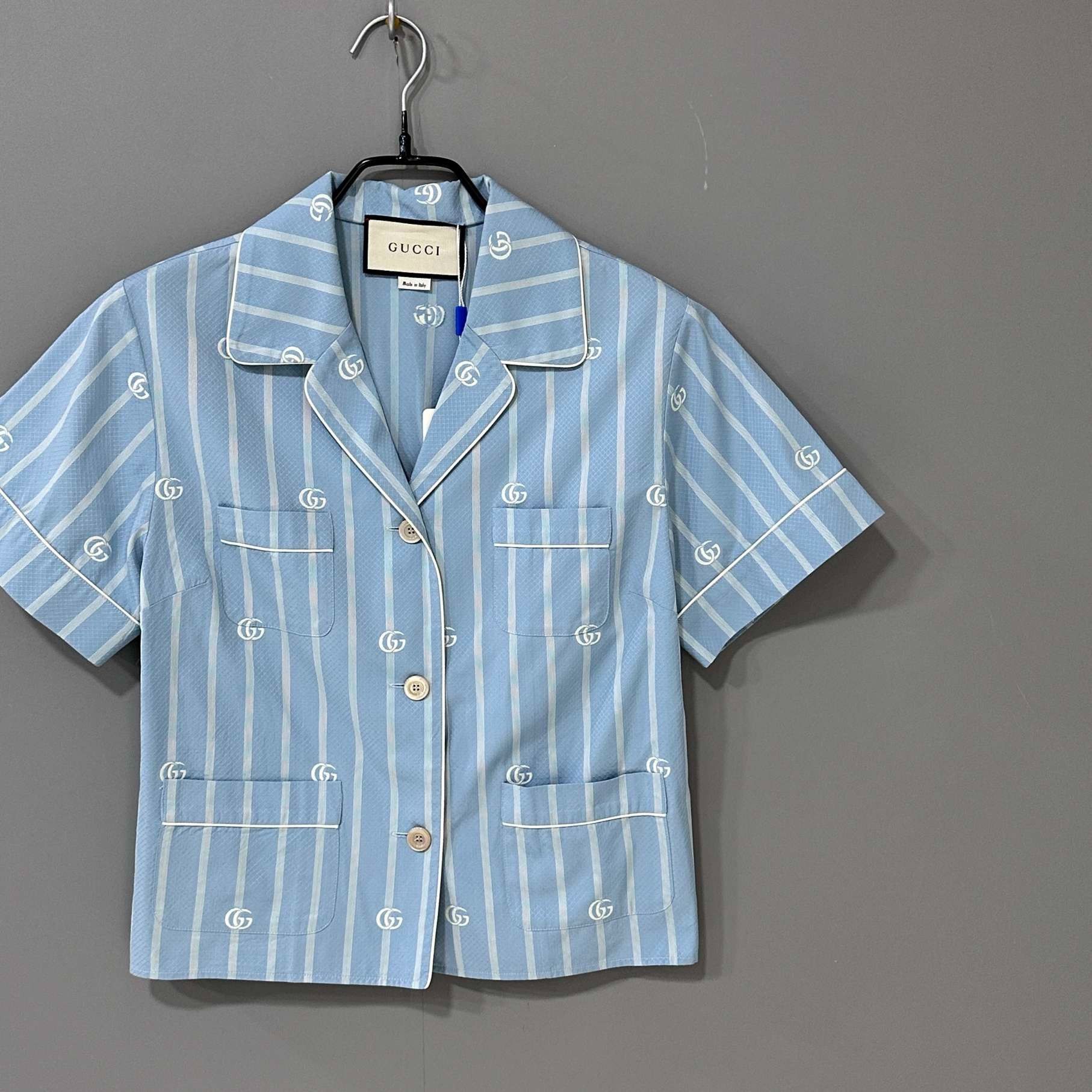 Gucci Gucci embroidered logo shirt 2501-Nextarrow Size US XXS / EU 40 - 2 Thumbnail