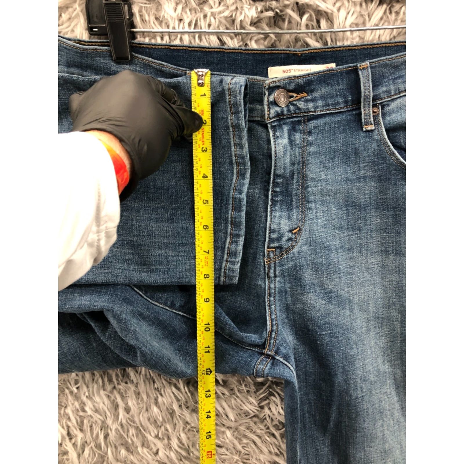 Levi's Levi's 505 Jeans Size 32 Womens Mid Rise Medium Wash Blue Denim Straight Regular Size 24" / US 00 / IT 34 - 4 Thumbnail
