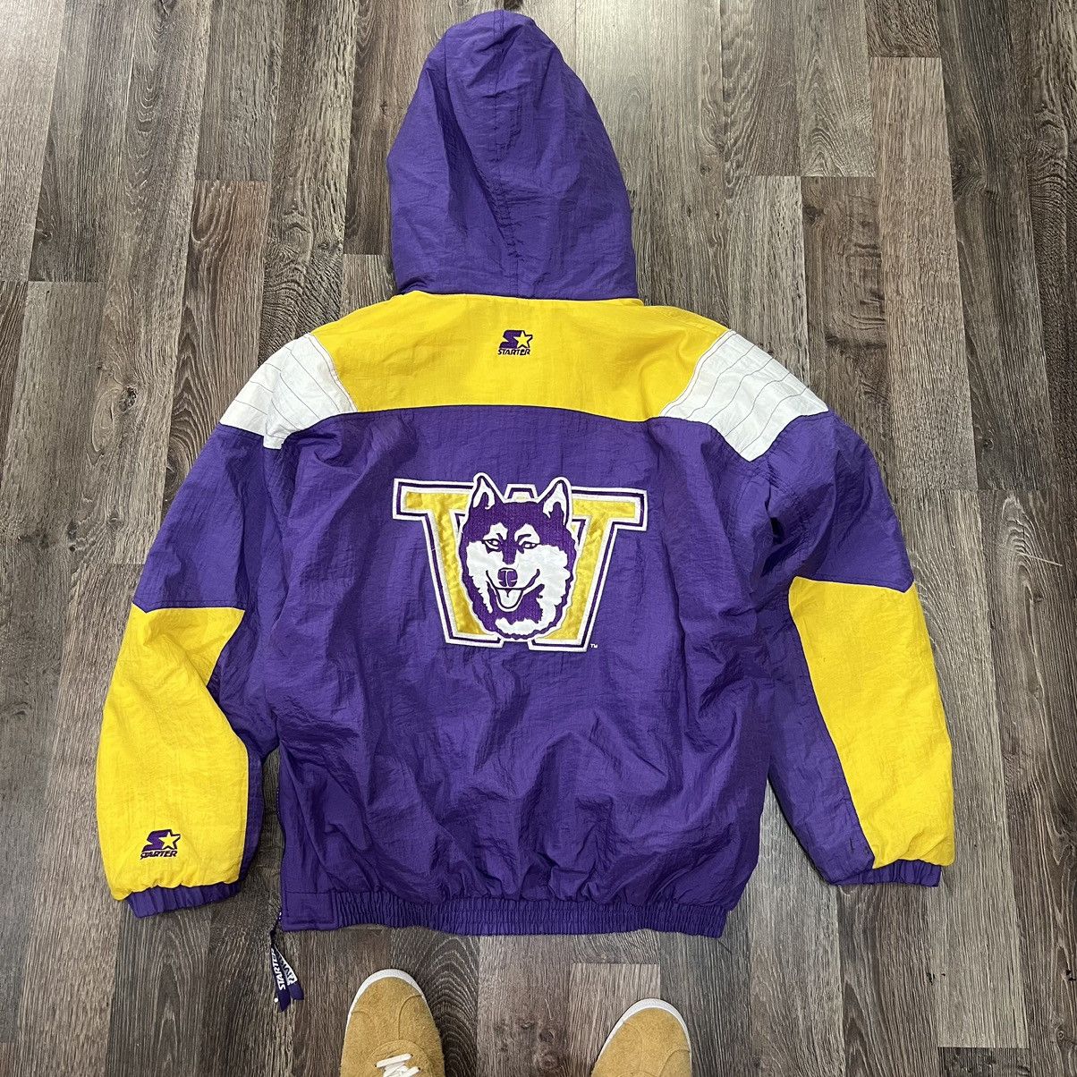 Vintage Washington huskies starter quarter zip jacket