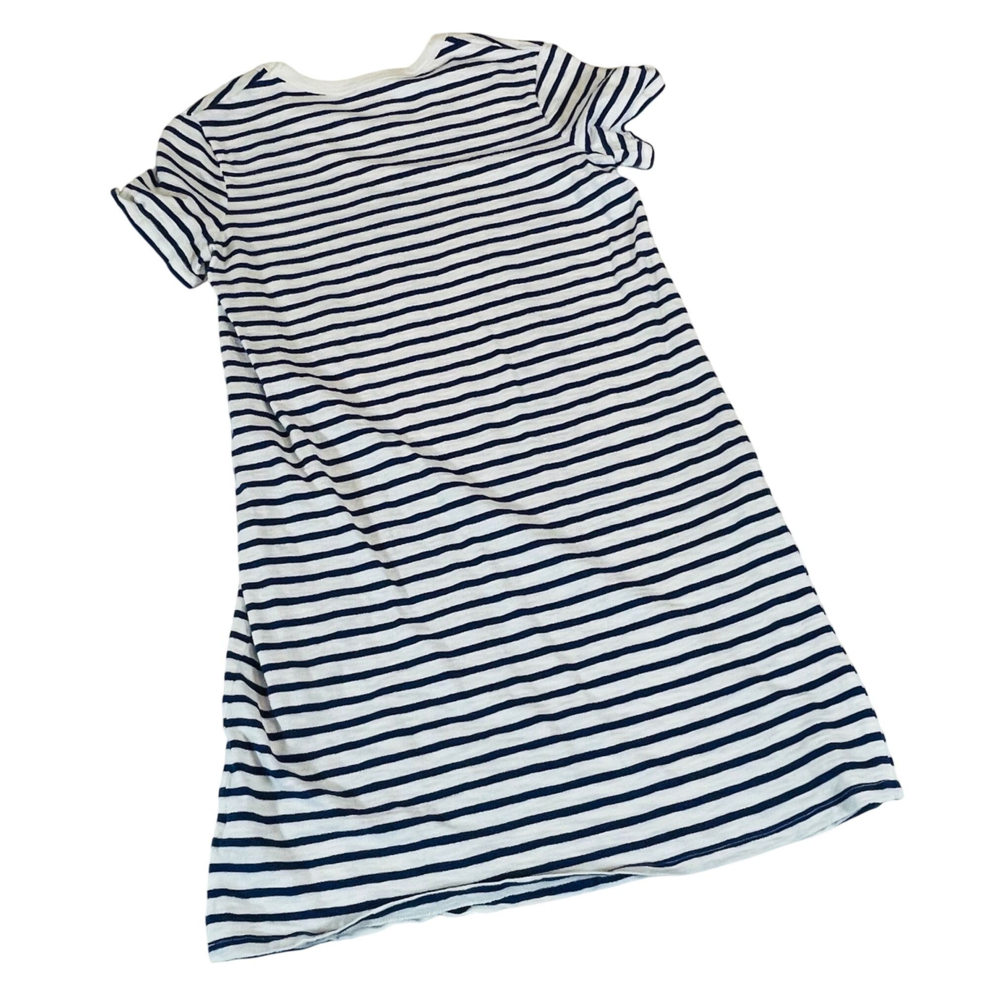 Other Striped Navy & White V-Neck T-Shirt Dress Women’s Small S By Size S / US 4 / IT 40 - 2 Thumbnail