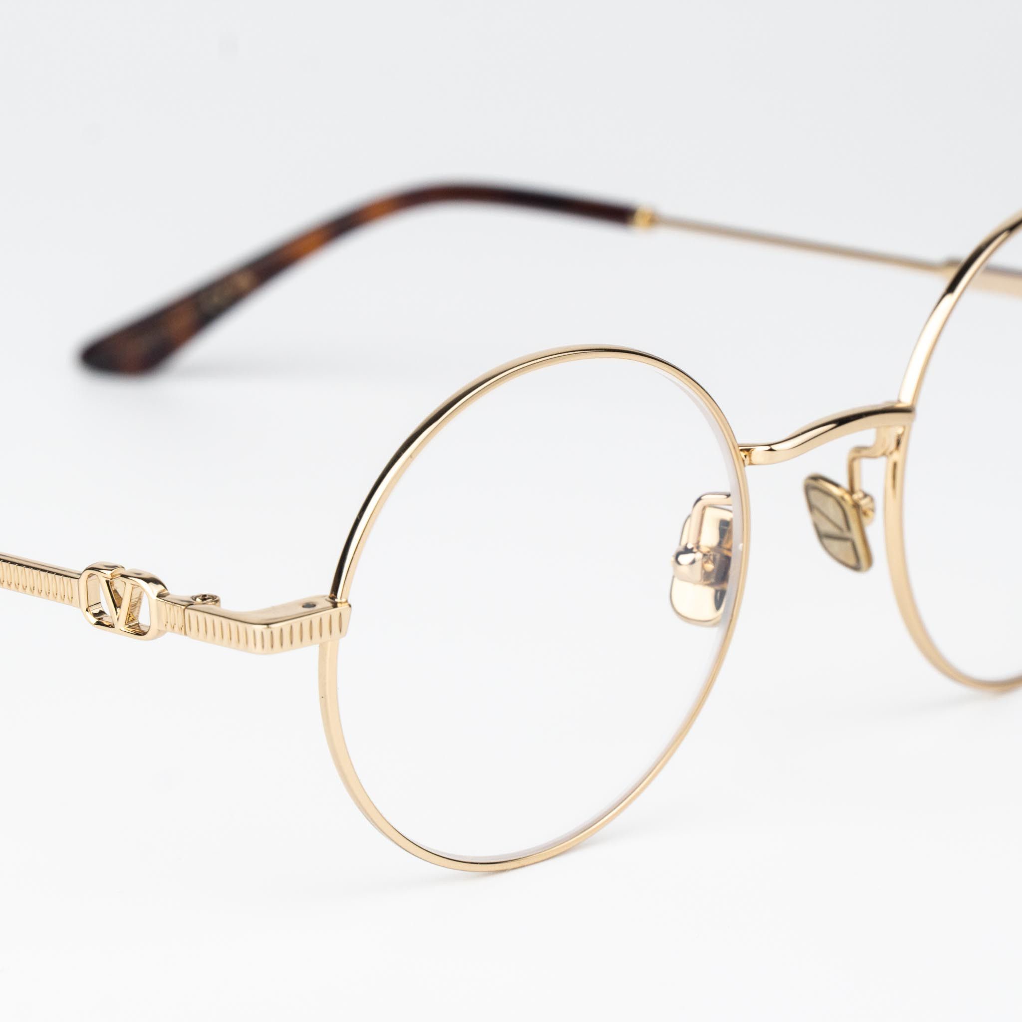Valentino Valentino Women Eyeglasses Gold Round VLX-173 D Size ONE SIZE - 6 Thumbnail