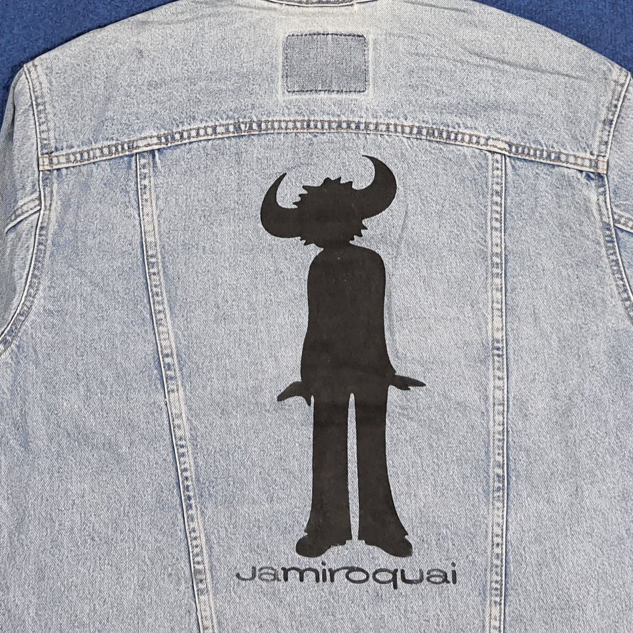 Levi's Vintage 90s Levi’s Denim Jacket Custom Jamiroquai C281N5 Size US L / EU 52-54 / 3 - 2 Thumbnail