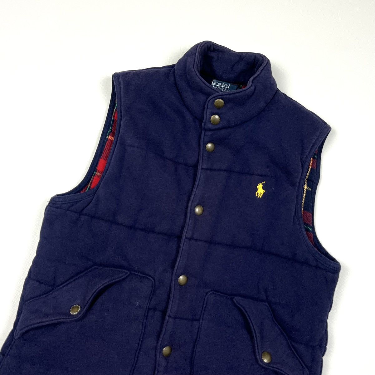 Polo Ralph Lauren × Ralph Lauren × Vintage Vintage Polo Ralph Lauren Blue Cotton Y2k Faded Vest Size S Size US S / EU 44-46 / 1 - 5 Thumbnail