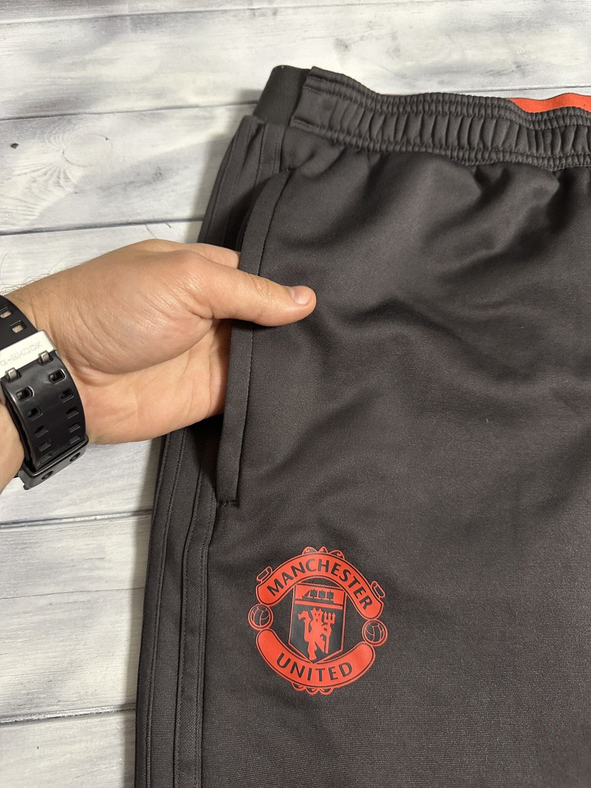 Adidas Rare Pants Adidas Manchester United Soccer Football Size US 30 / EU 46 - 4 Thumbnail