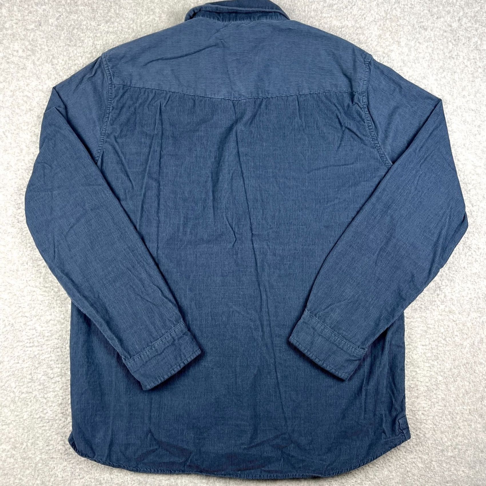 Vintage Criquet Shirt XL Blue Western Corduroy Pearl Snap Long Sleeve Button Mens Size US XL / EU 56 / 4 - 2 Thumbnail