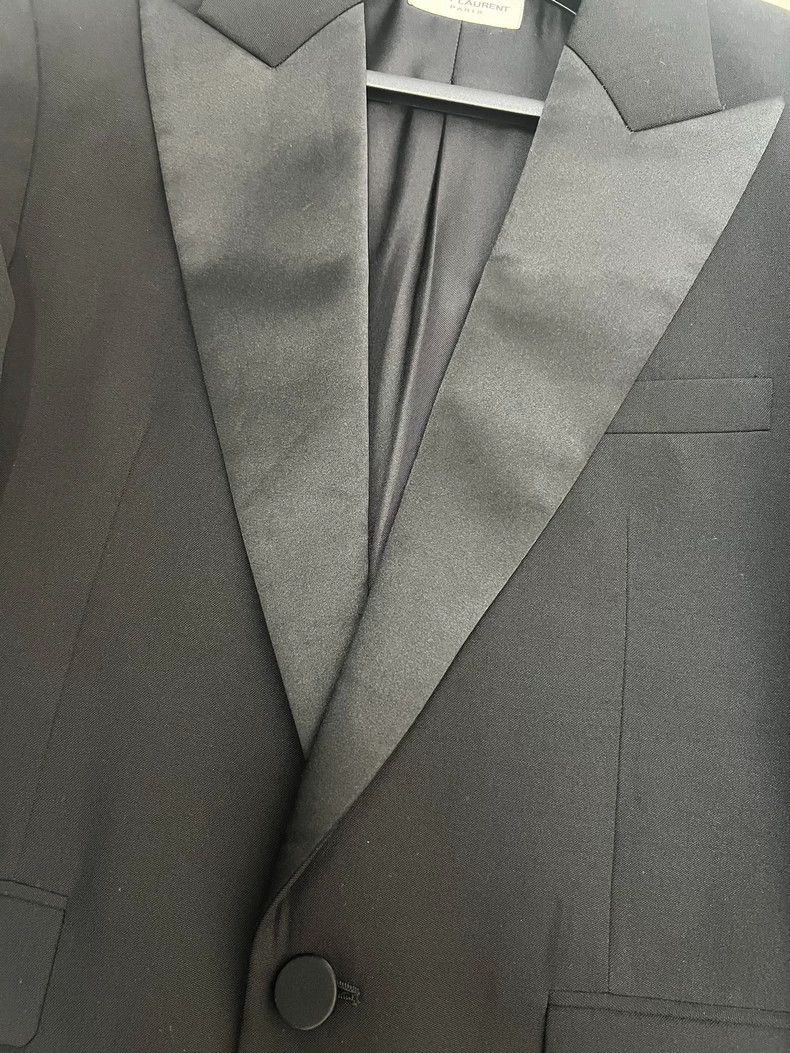 Saint Laurent Paris Saint Laurent Paris 24 Spring/Summer Show Wool Smoking Sui Size 48R - 4 Thumbnail