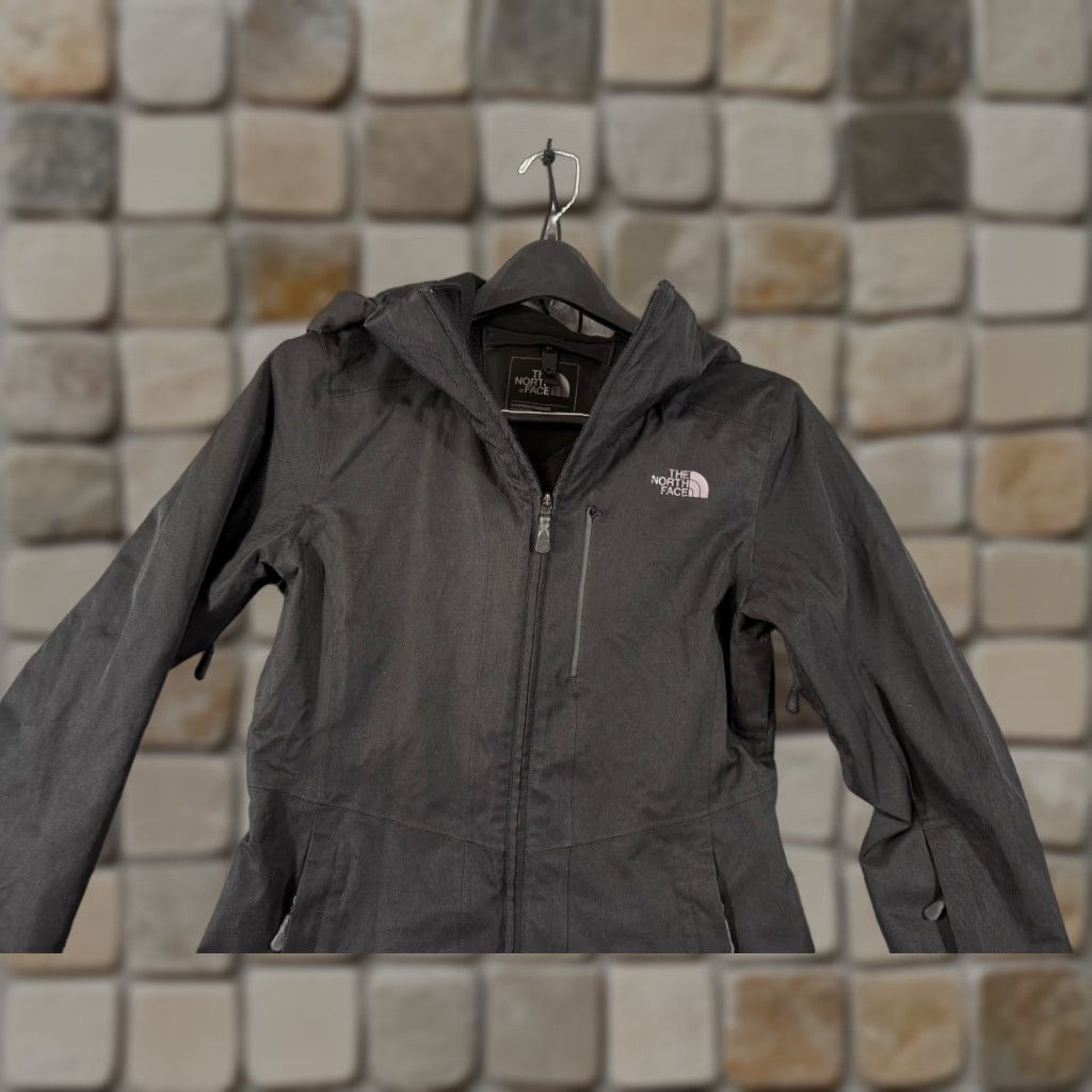 The North Face The North Face Hooded Jacket Womens S Black Full Zip Long Sleeve Logo Pockets Size S / US 4 / IT 40 - 1 Thumbnail