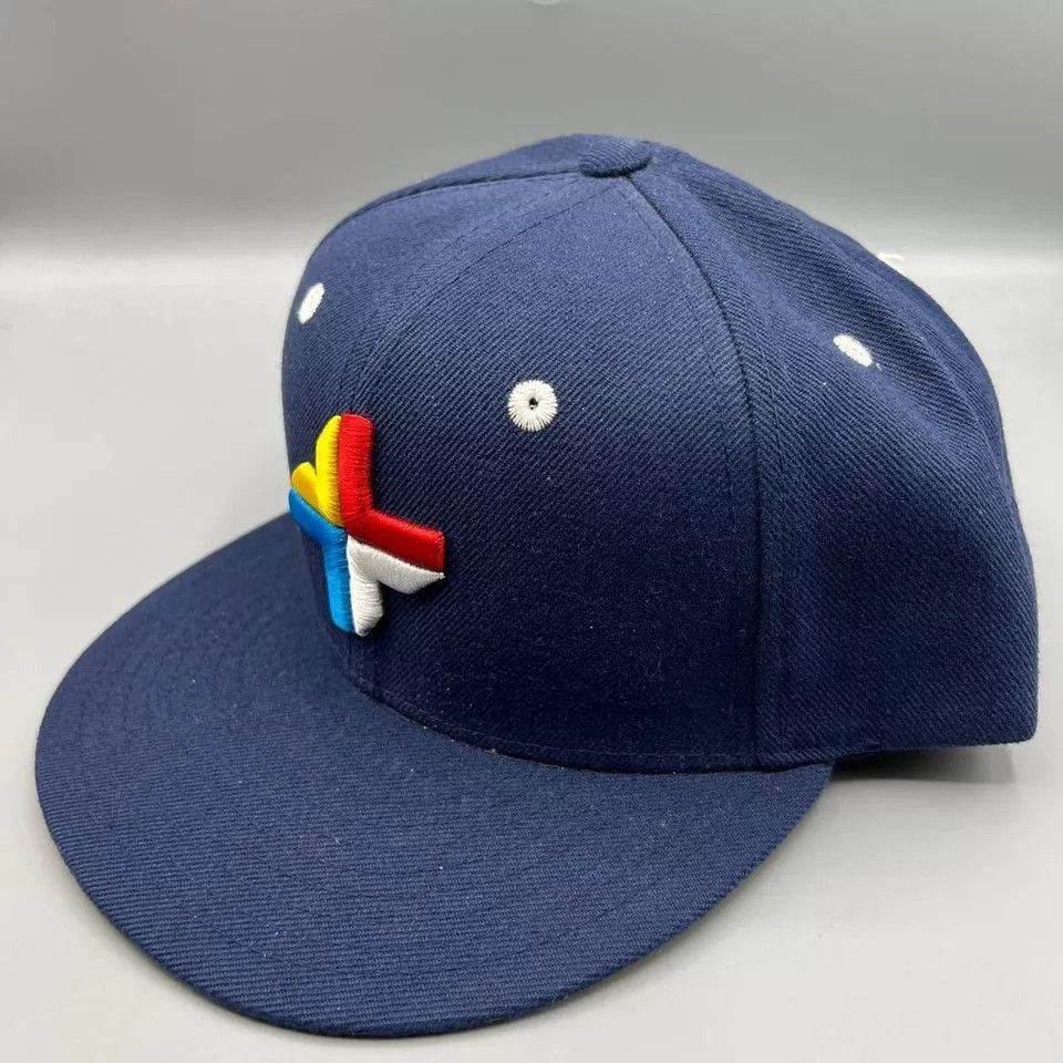 IN4MATION In4mation Hat Men Blue Yellow Skate Snap Back Cap Size ONE SIZE - 2 Thumbnail