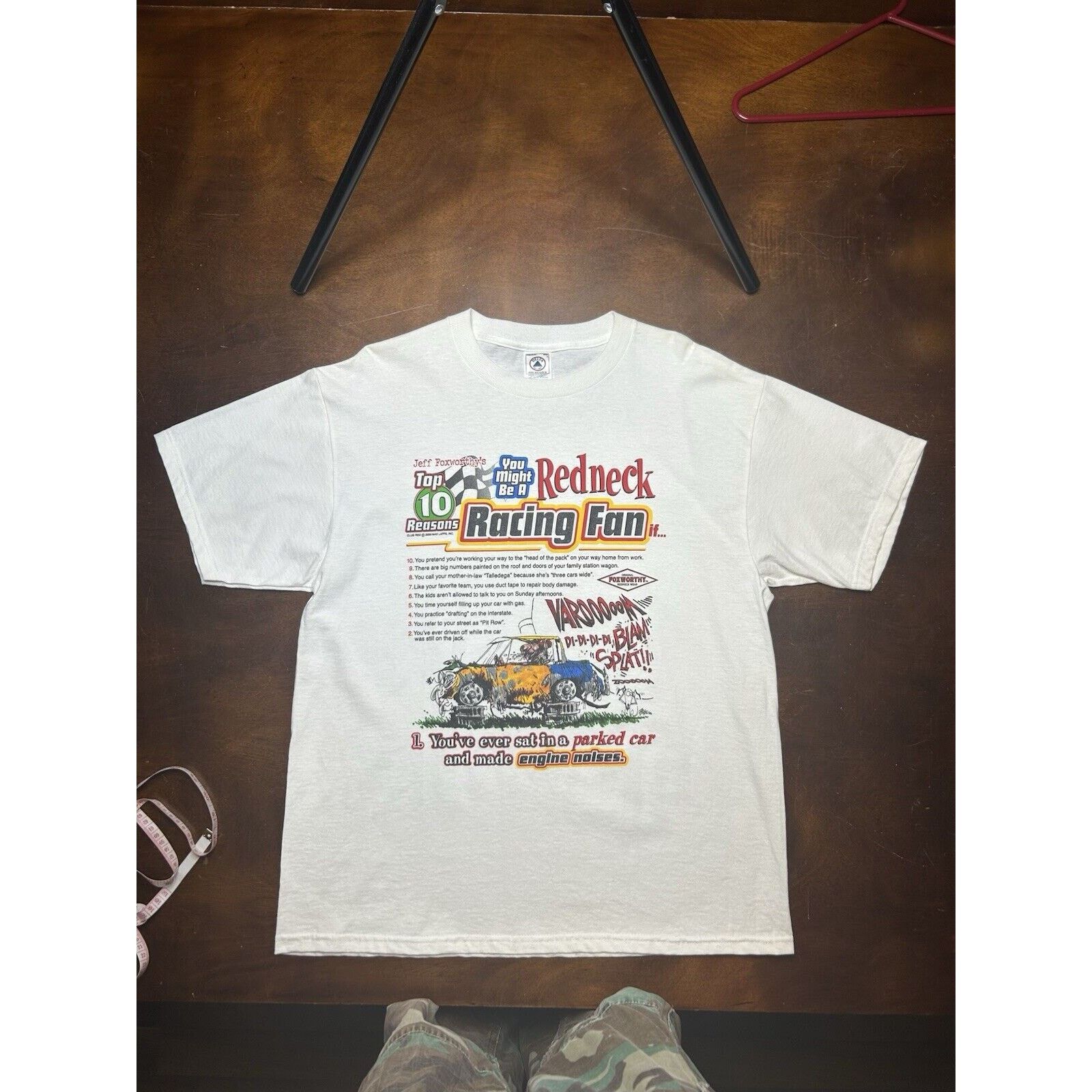 Delta VTG Y2K Jeff Foxworthy’s Comedy Redneck Racing Fan T Shirt Size US L / EU 52-54 / 3 - 11 Thumbnail