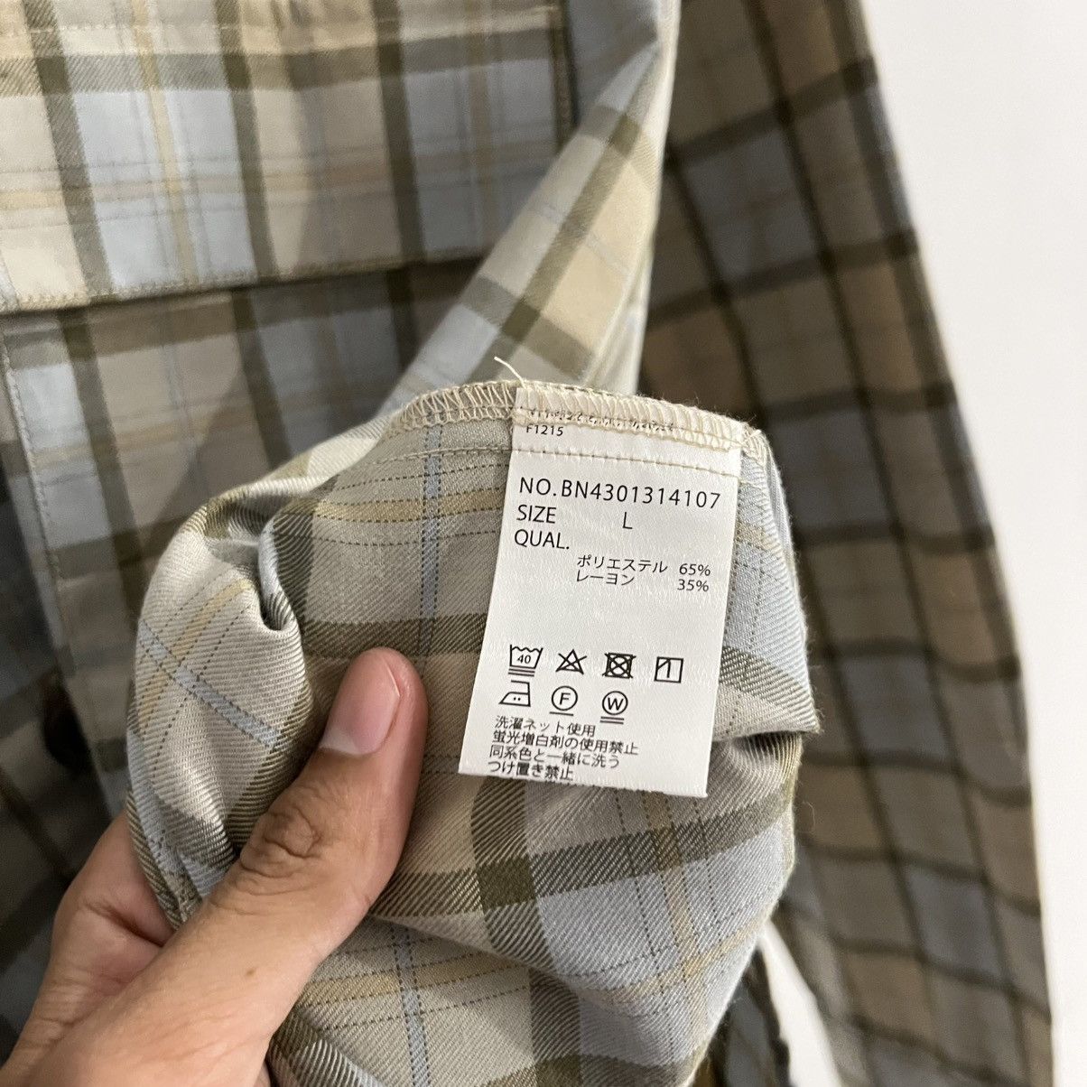 Japanese Brand Back Number - Ls Outer Button Up Shirt Size US L / EU 52-54 / 3 - 5 Thumbnail