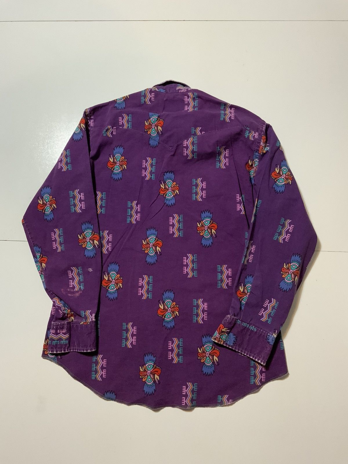 Wrangler Vintage Wrangler Cowboy Cut Rodeo Southwestern Aztec Shirt Size US M / EU 48-50 / 2 - 2 Thumbnail