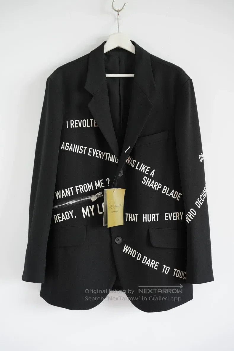 Yohji Yamamoto YOHJI YAMAMOTO Subtitle Zipper Suit Size US M / EU 48-50 / 2 - 1 Thumbnail