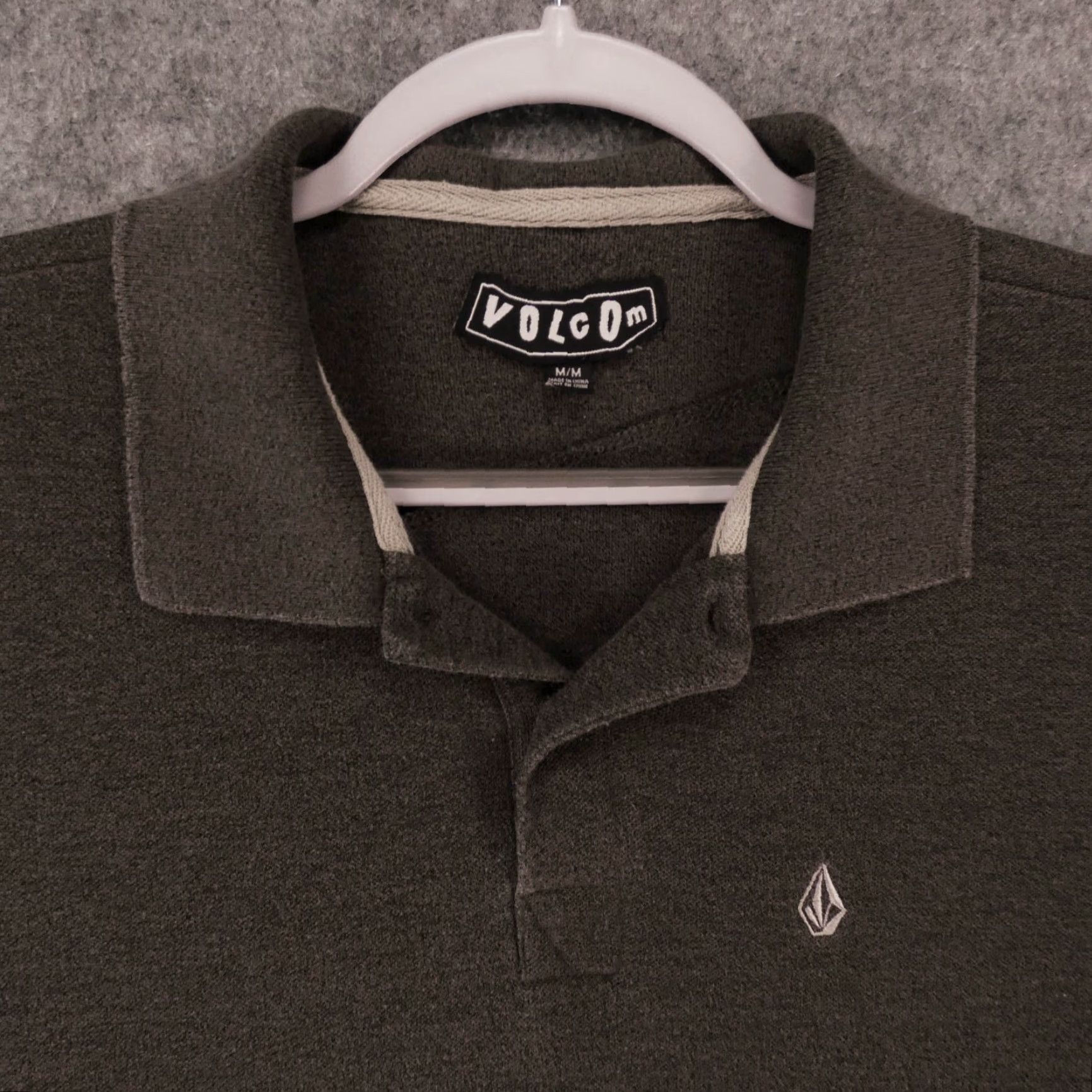Volcom Volcom Polo Shirt Mens Medium Short Sleeve Gray w Logo Size US M / EU 48-50 / 2 - 2 Thumbnail