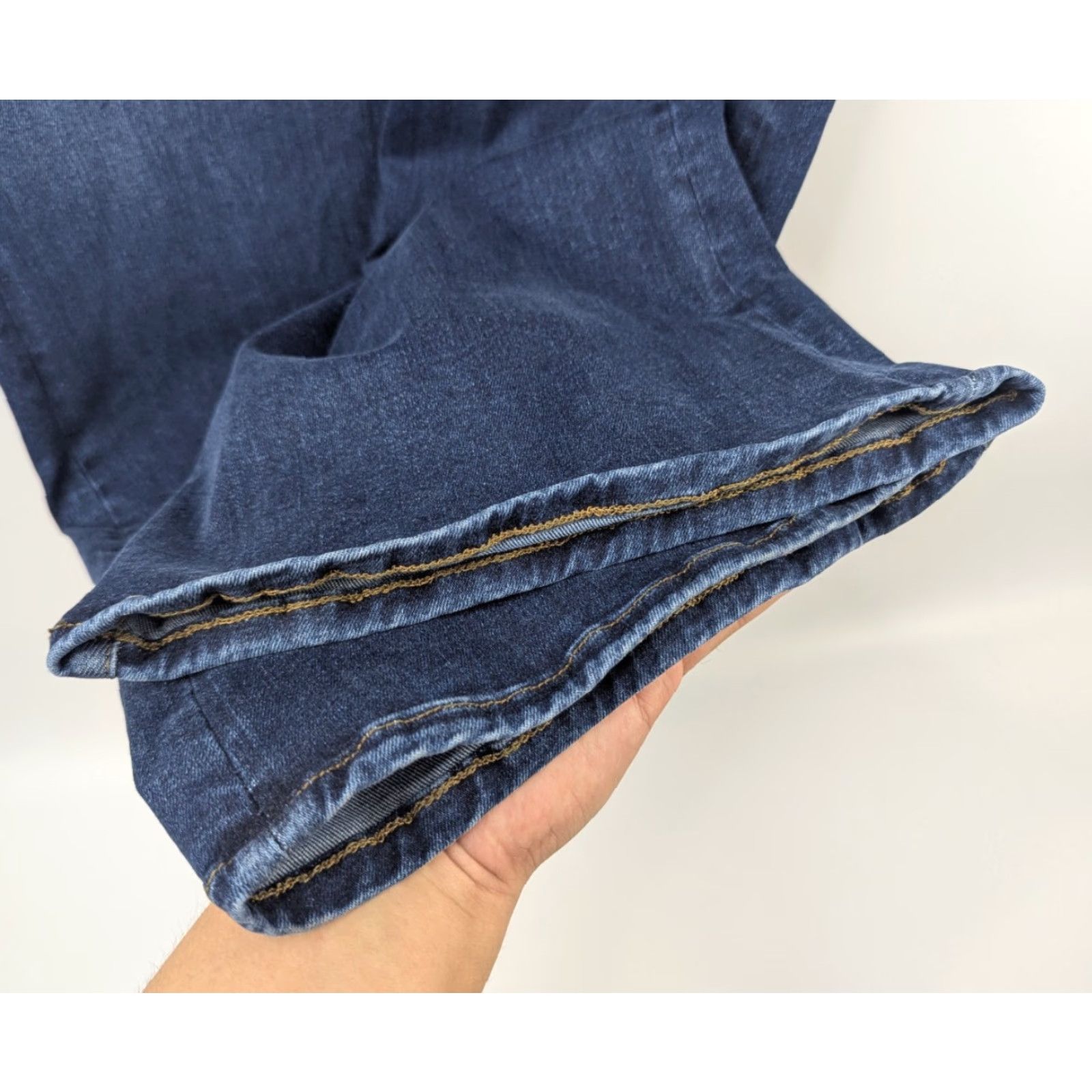 Good American Good American Jeans Flare High Rise Stretch Denim 2XL Womens Wide Leg Blue Shirt? Size 40" / US 18 - 3 Thumbnail