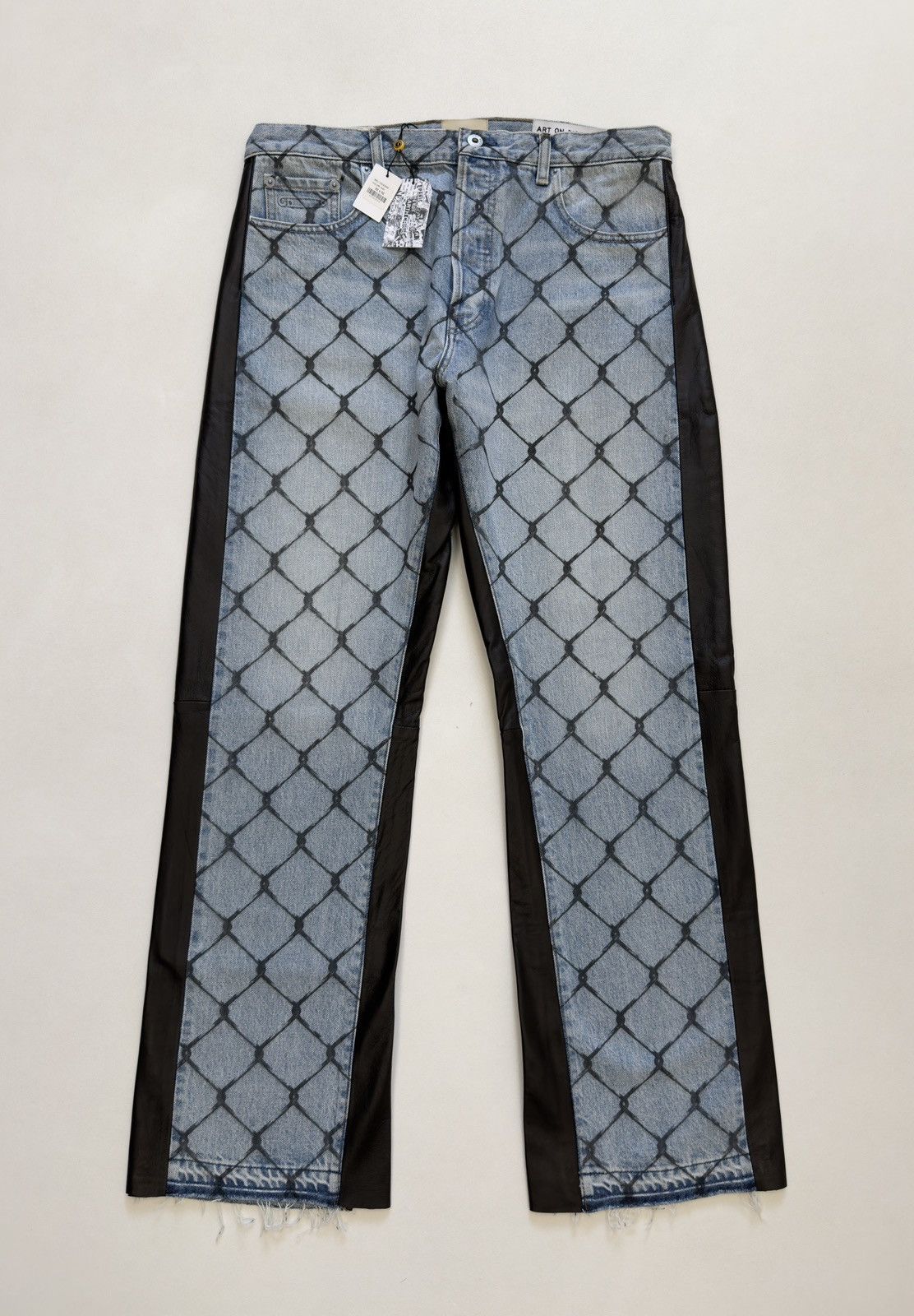 Gallery Dept. ‘Cage Ventura’ Print Washed Blue Jeans Size US 32 / EU 48 - 19 Thumbnail