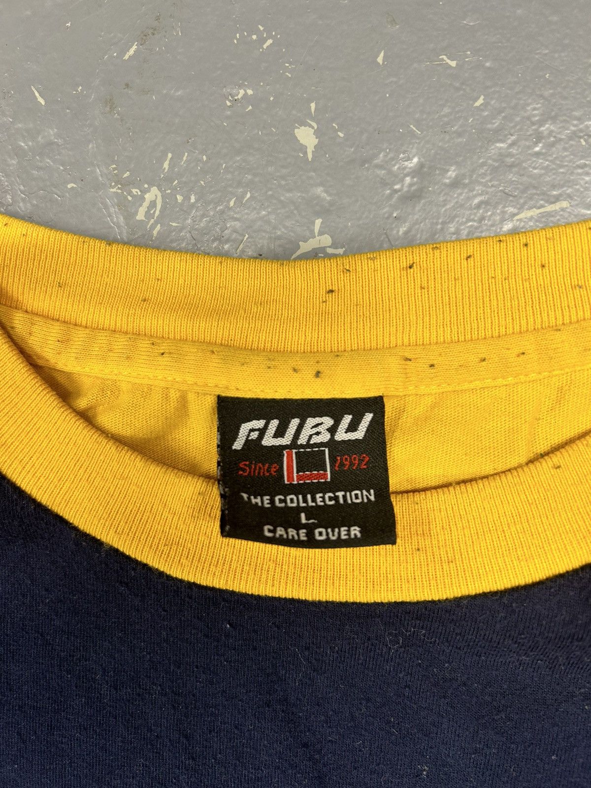Fubu × Vintage Crazy Vintage Y2K Essential Yellow Fubu Longsleeve Shirt Size US L / EU 52-54 / 3 - 3 Thumbnail