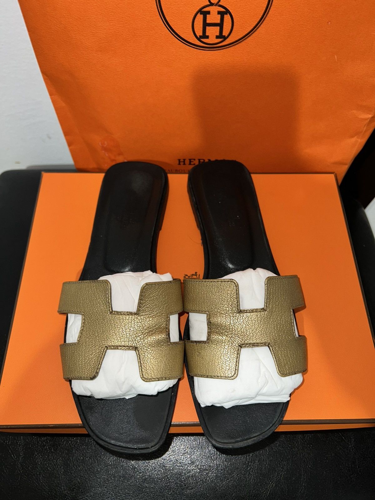 Hermes Hermes sandals Slip on Slippers Slides Size US 7 / IT 37 - 4 Thumbnail
