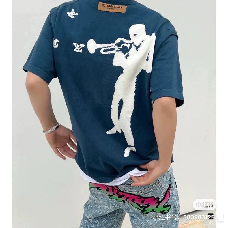 Louis Vuitton Louis Vuitton Piper Knit Short Sleeve 2503-Nextarrow Size US S / EU 44-46 / 1 - 3 Thumbnail