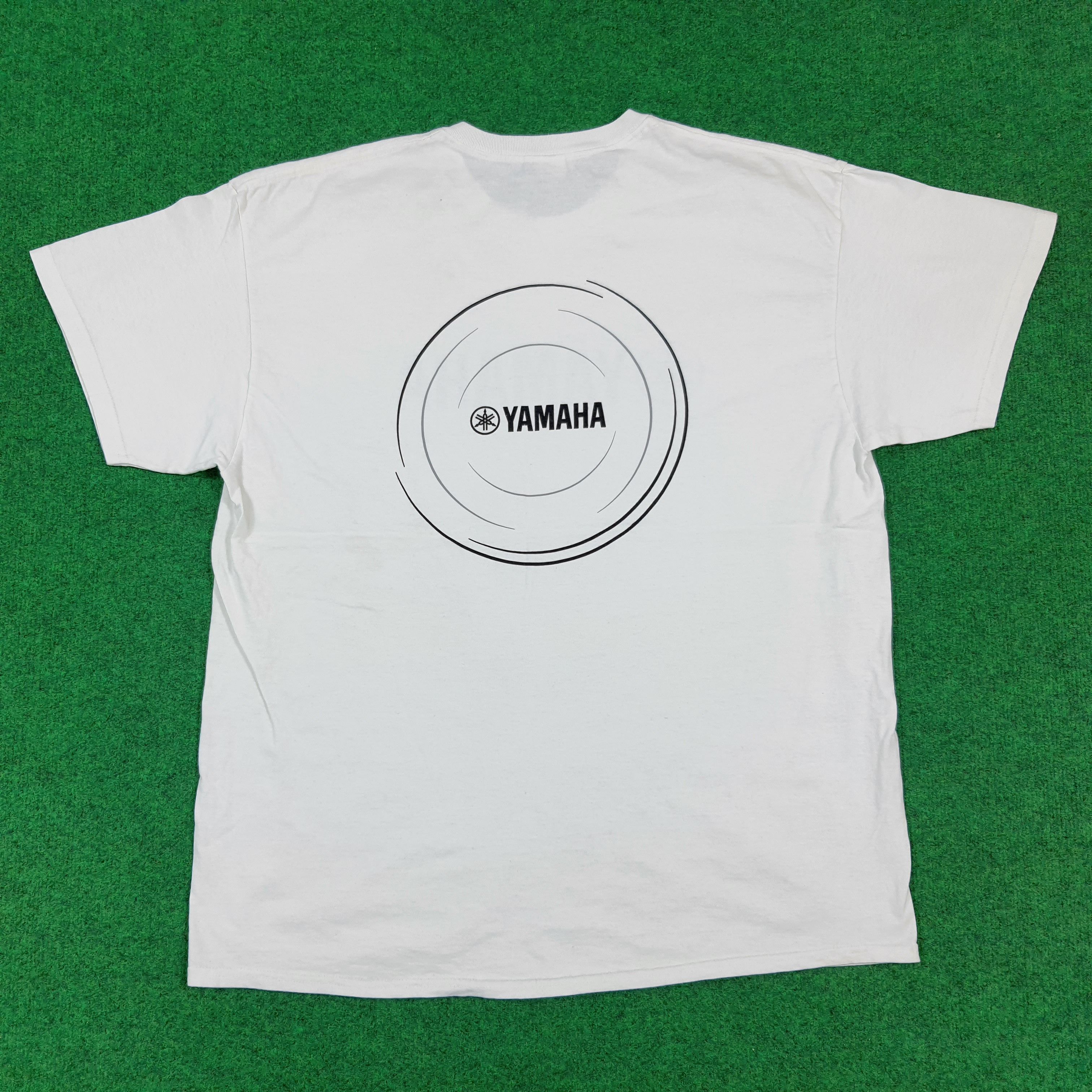 Yamaha Vintage YAMAHA Japanese Brand Motorsports Tshirt C301N70 Size US XL / EU 56 / 4 - 1 Thumbnail