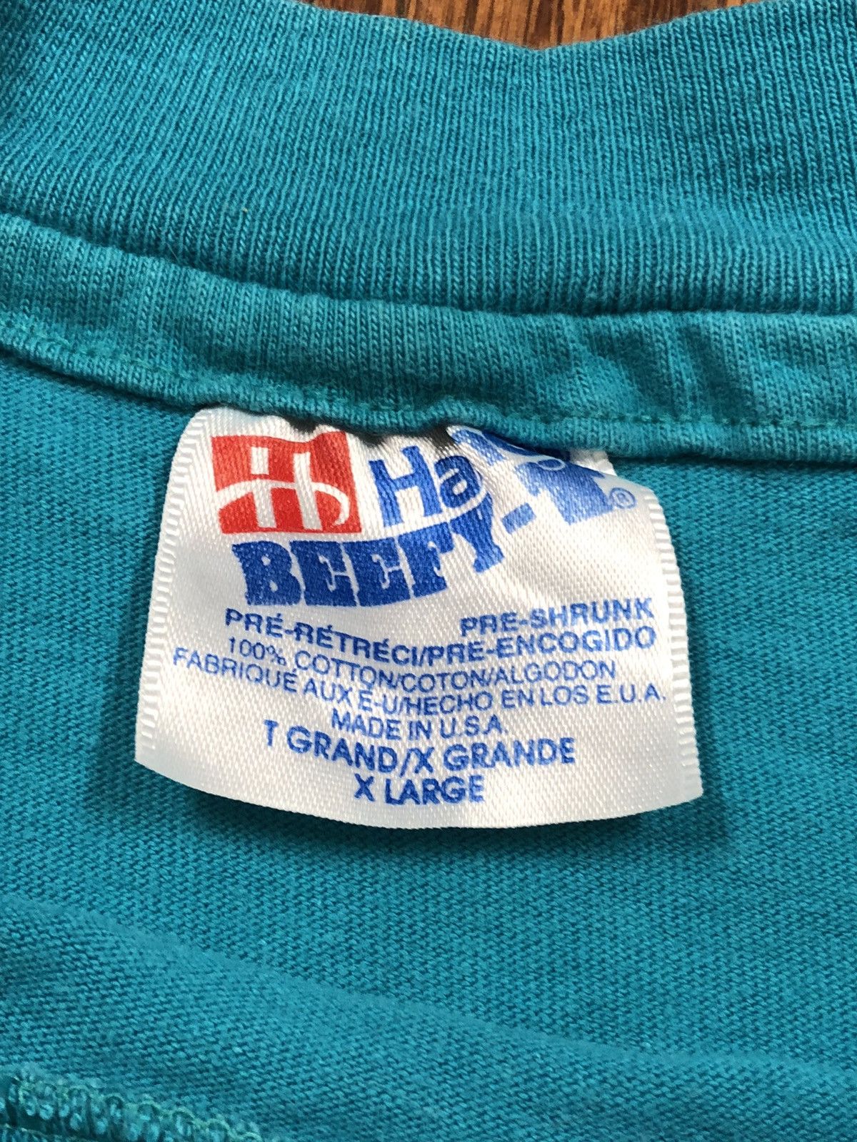 Hanes Vintage Santa Fe Shirt Mens XL Blue Southwest 90s Size US XL / EU 56 / 4 - 7 Thumbnail