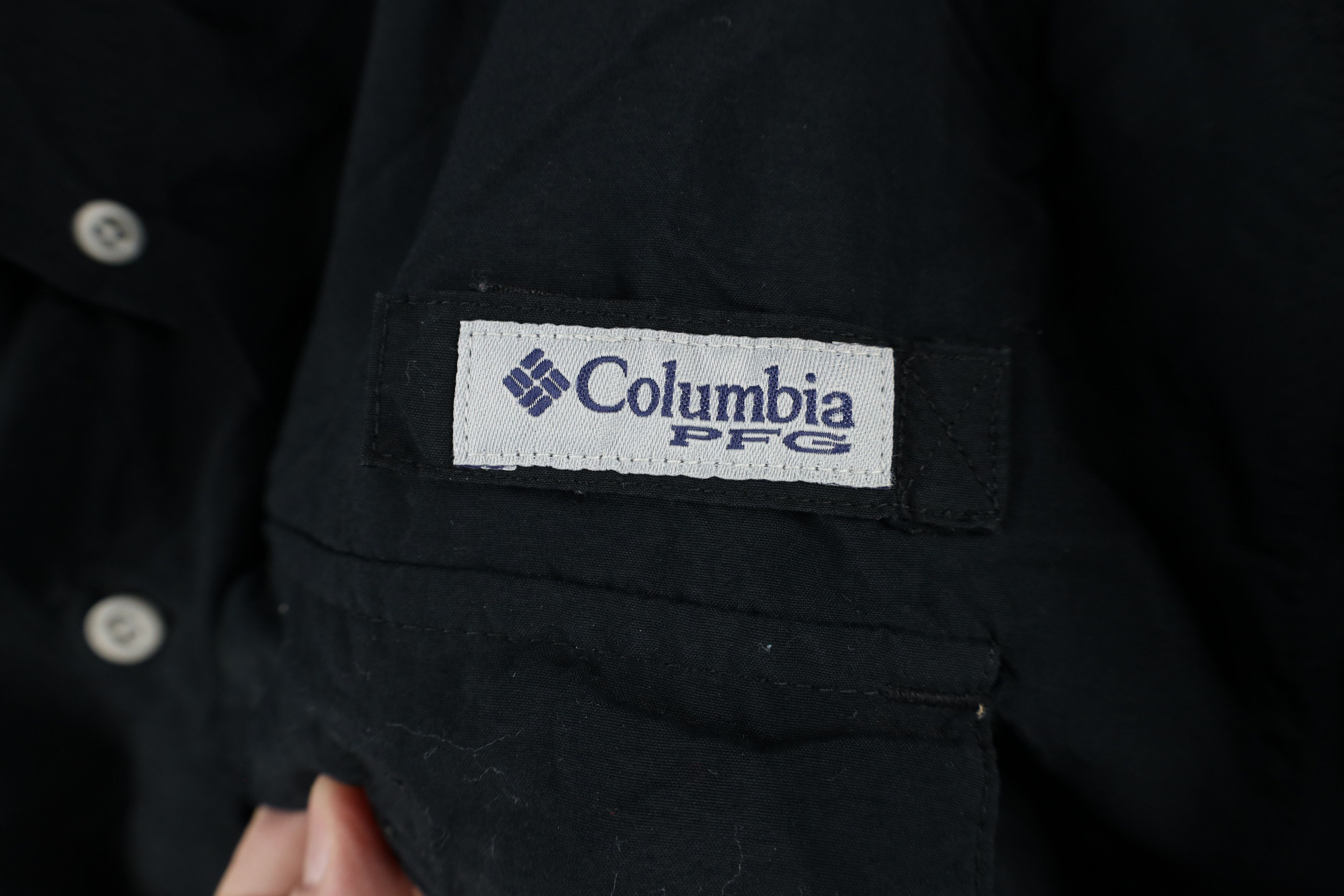 Columbia × Vintage Columbia PFG Fishing Gear Short Sleeve Button Shirt Black Size US L / EU 52-54 / 3 - 5 Thumbnail