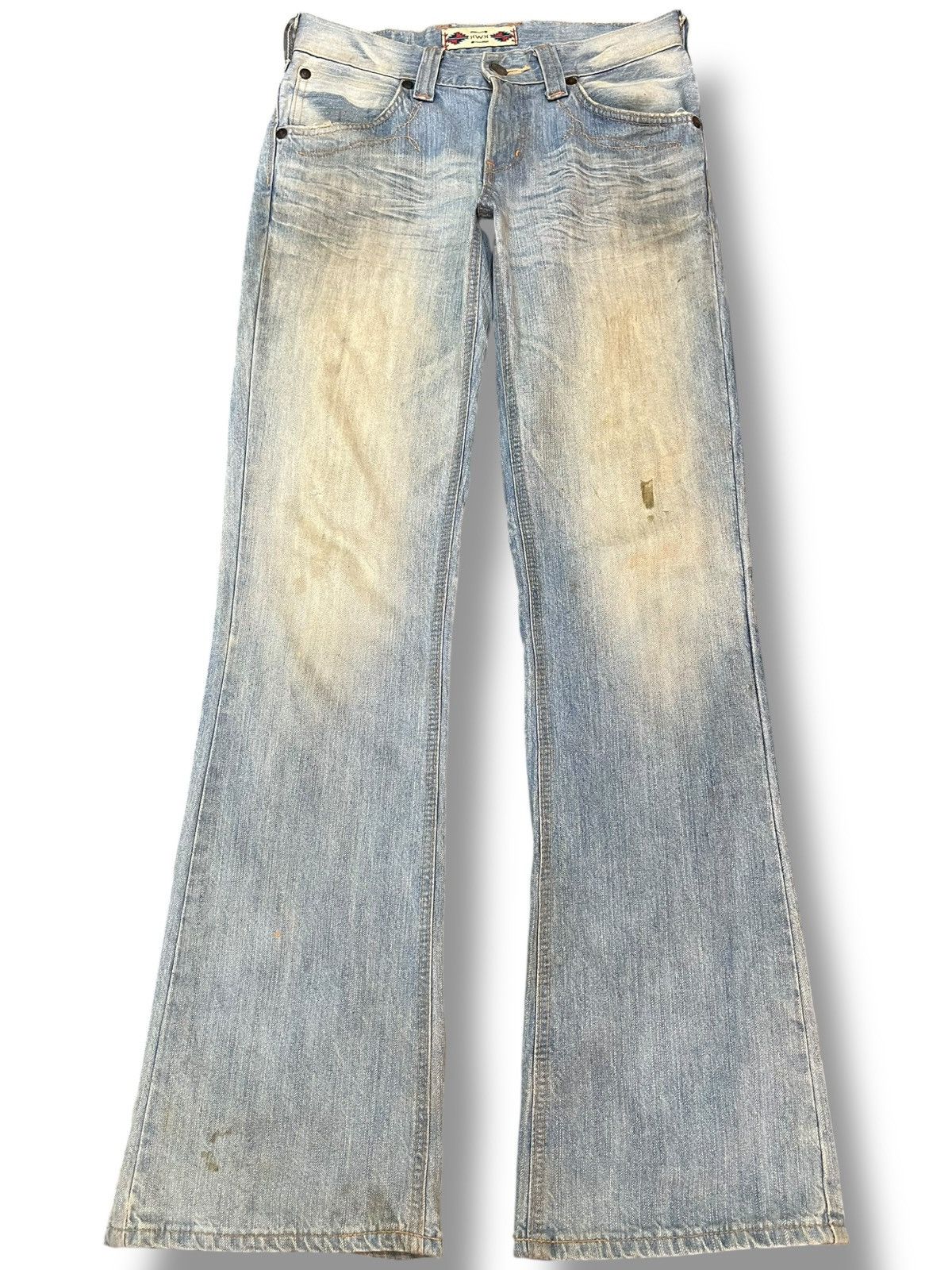 Beauty Beast × Edwin Vintahe Edwin XV Flare Faded Mudwash Denim Size US 30 / EU 46 - 1 Thumbnail
