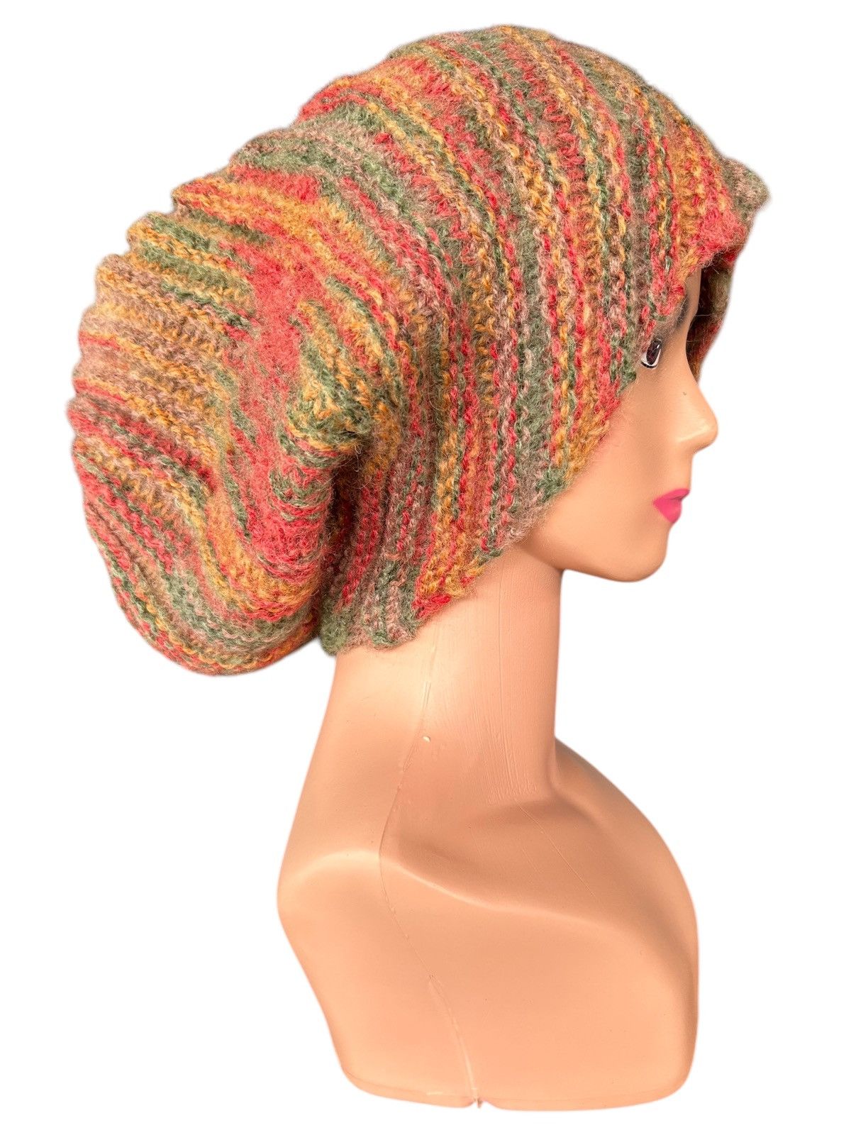 Japanese Brand × Kapital × Vintage Crochet Knitted Hairy Long Big Beanie Hats Size ONE SIZE - 1 Thumbnail
