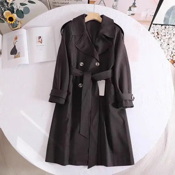 VIBE Retro Black mid-length trench coat Size S / US 4 / IT 40 - 1 Thumbnail