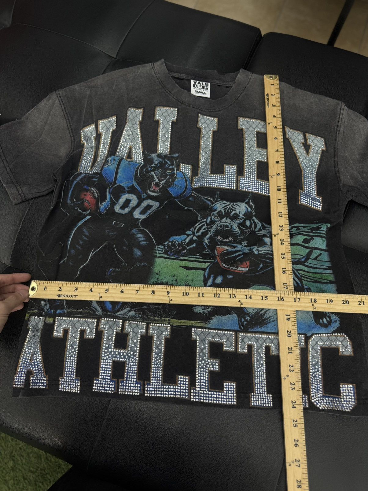Vale Valley Stone Football Tee Shirt Shiny Size S (NEW) Size US S / EU 44-46 / 1 - 6 Thumbnail