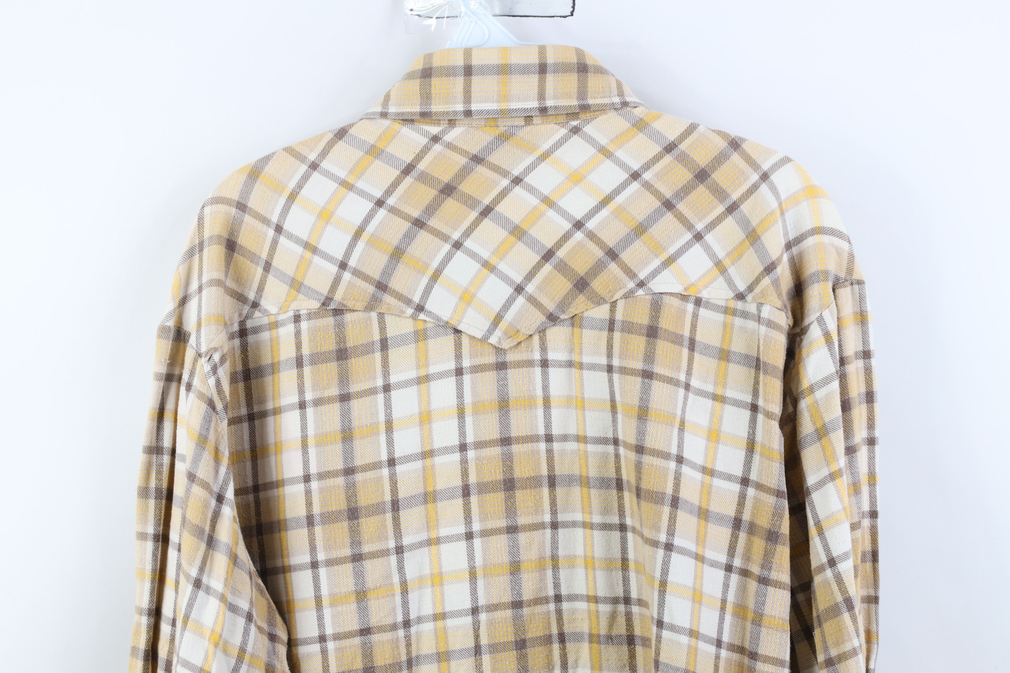 Vintage Vintage 70s Streetwear Western Flannel Snap Button Shirt Size US XL / EU 56 / 4 - 11 Thumbnail