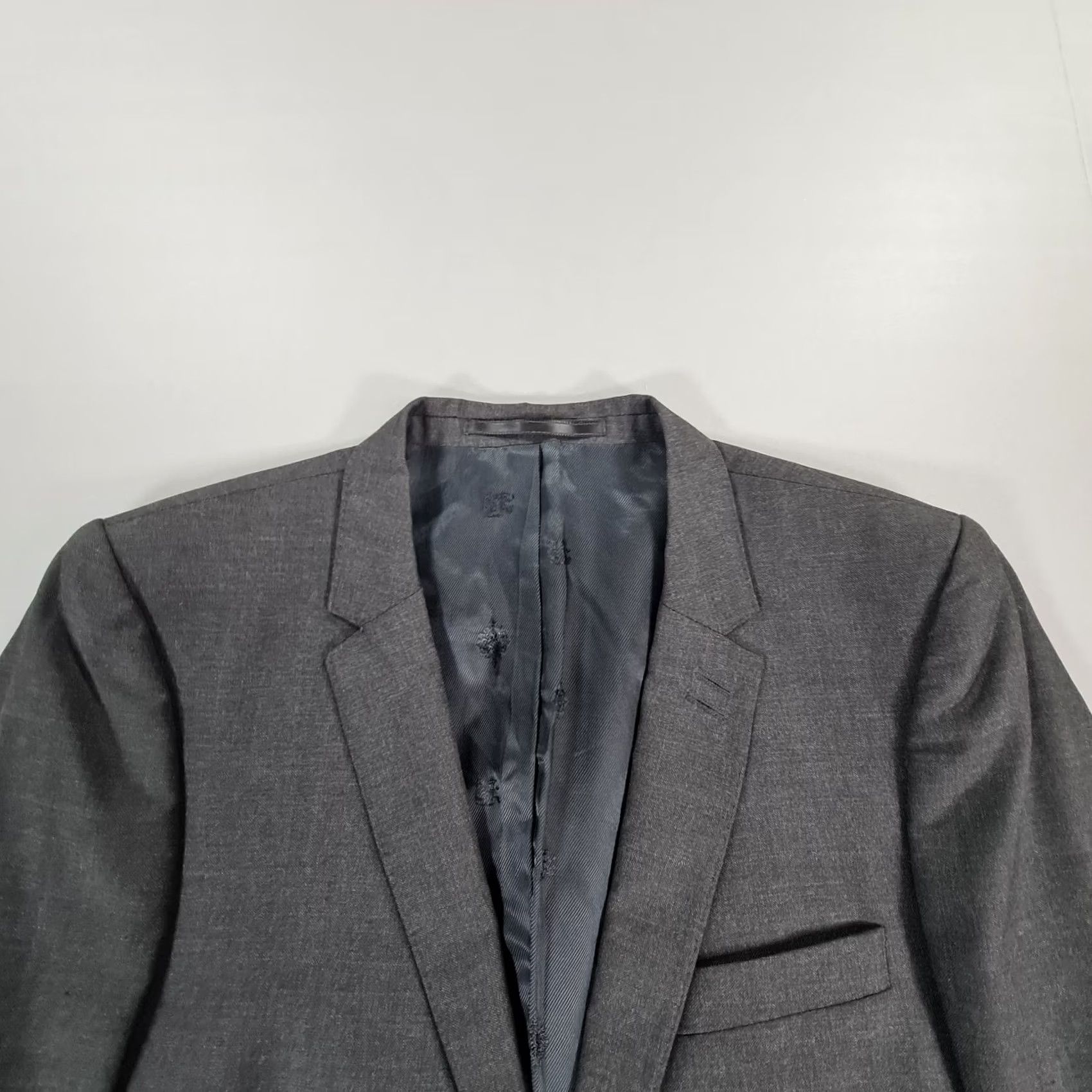 The Kooples VINTAGE? No. The Kooples Mens Suit Jacket Grey 36 R Wool Blazer Charcoal Single Breasted 46 Size 36R - 2 Thumbnail