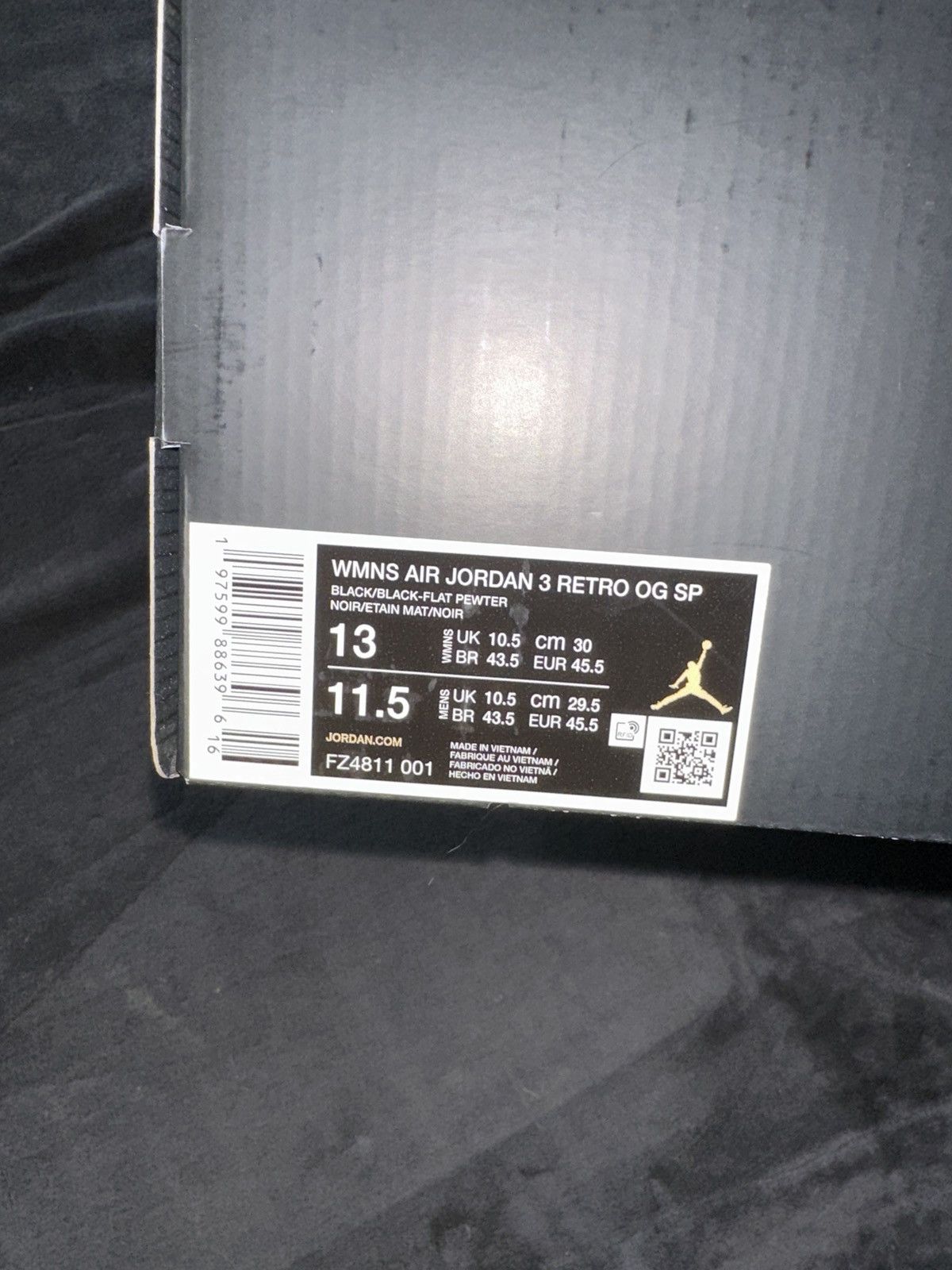 A Ma Maniere × Jordan Brand × Nike A Ma Maniere X Jordan 3 W.Y.W.S Size US 11.5 / EU 44-45 - 11 Thumbnail