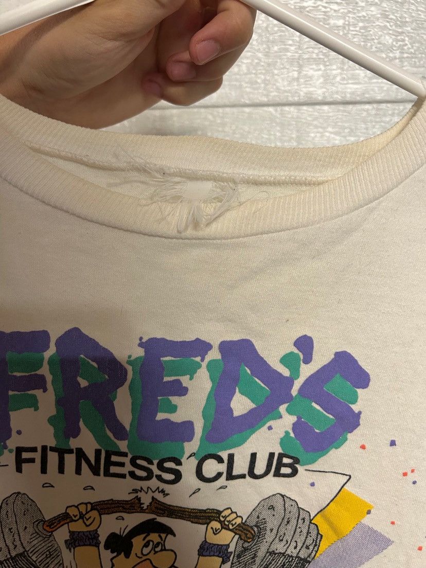 Vintage Vintage Fred Flinstone 1986 Fred’s Fitness Club Rare TShirt Size US XL / EU 56 / 4 - 3 Thumbnail