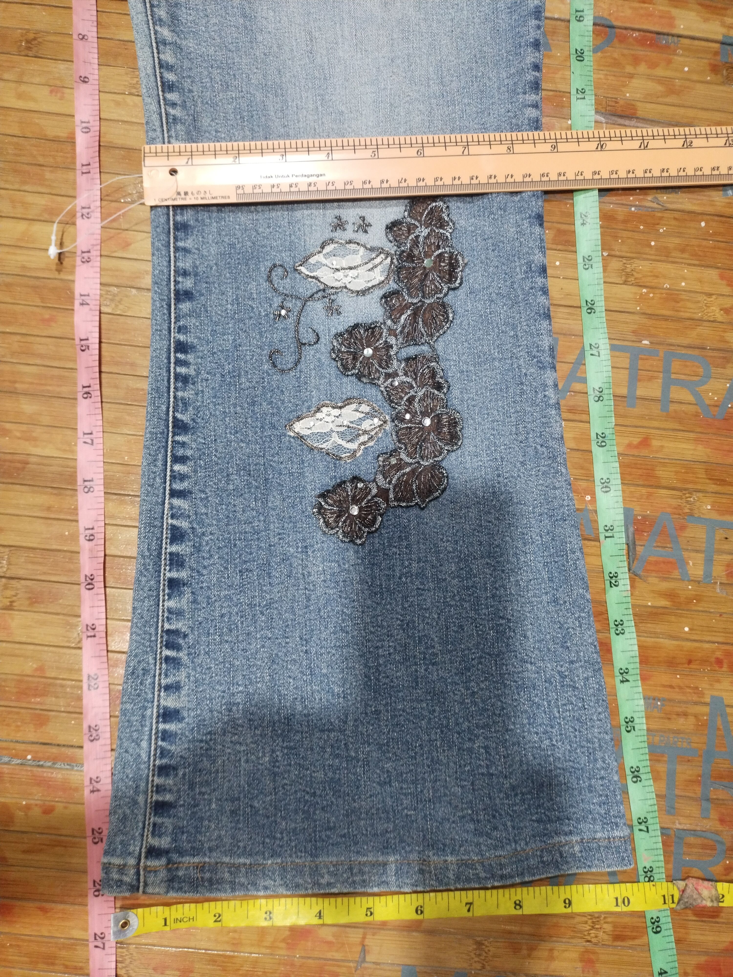 Other Old De River Jeans ' Baggy Style"Stretchable" Denim Sz 33" Size 33" - 4 Thumbnail