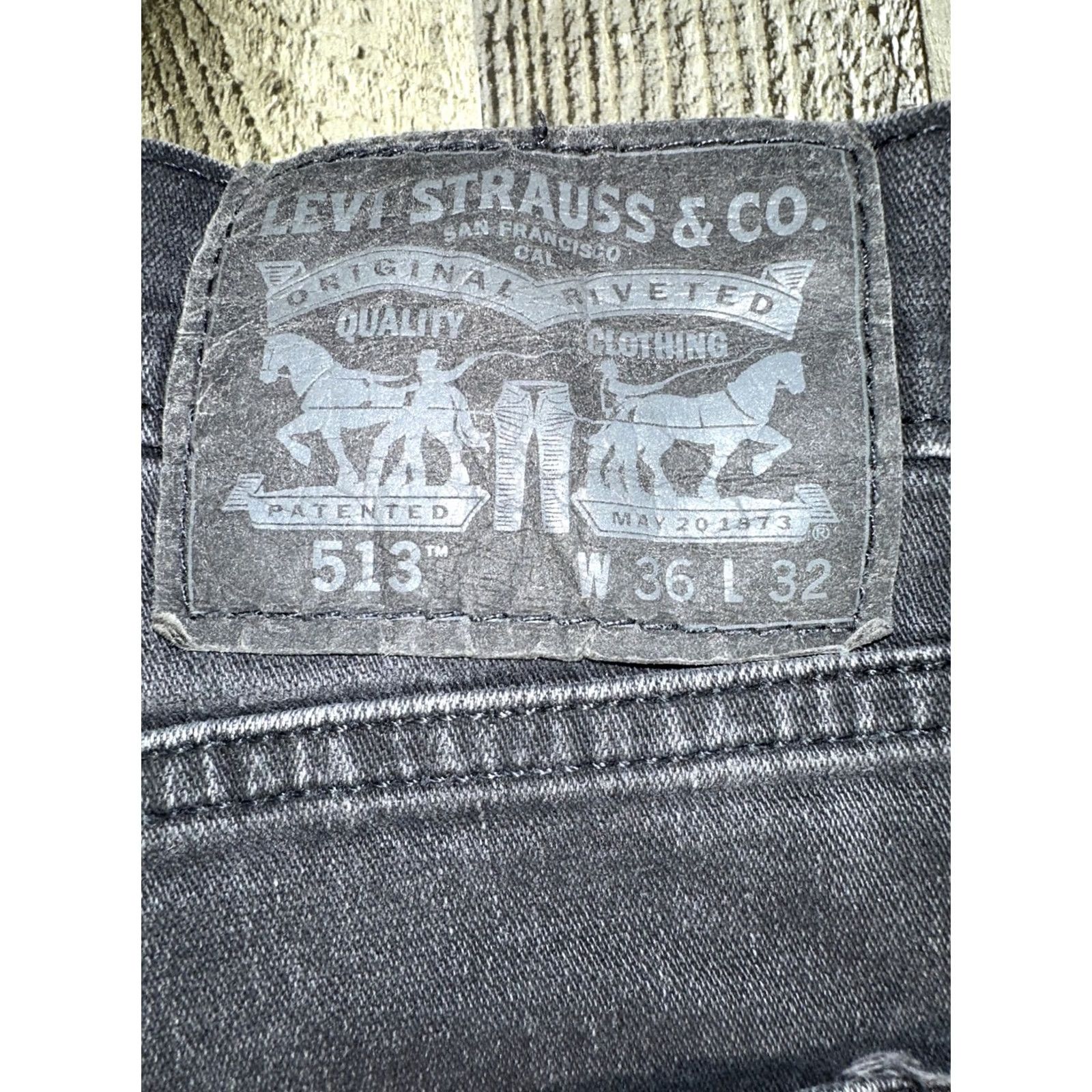 Levi's Levi's 513 Jeans 36x32 Black Men Reg Tapered Size US 36 / EU 52 - 2 Thumbnail