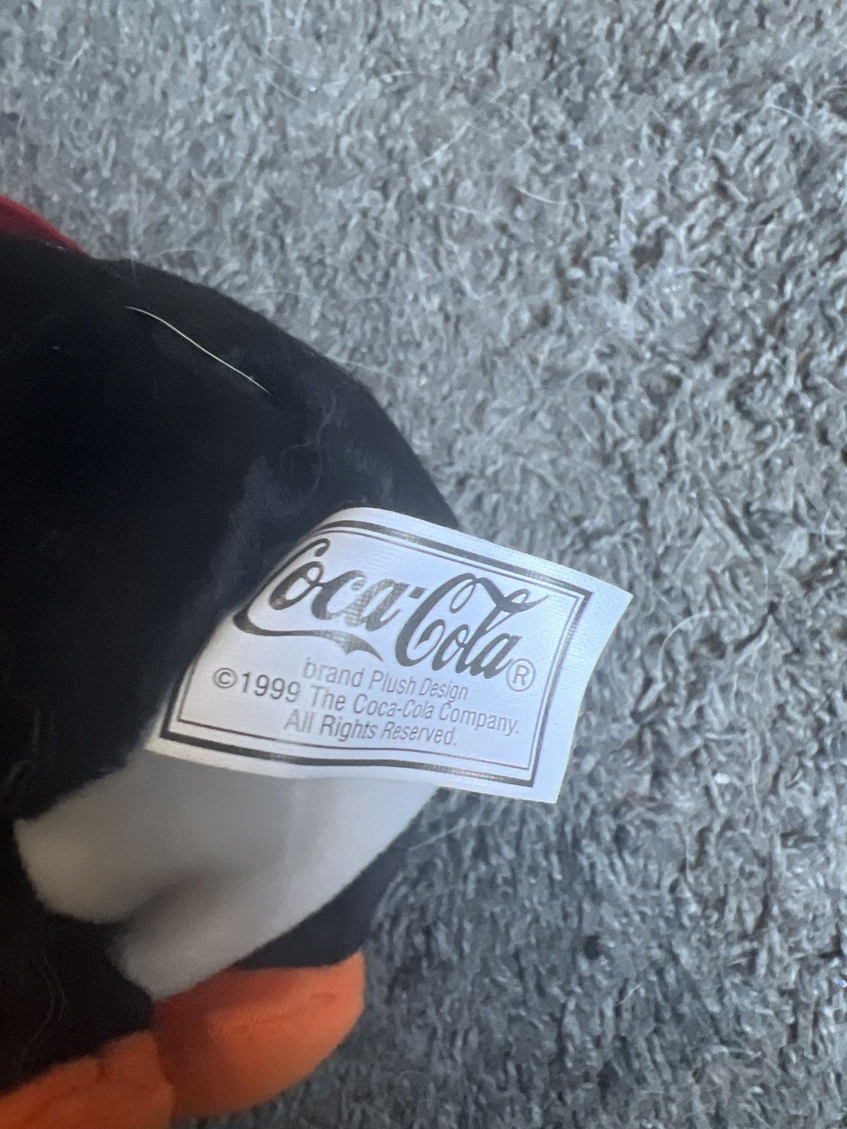 Coca Cola 1999 Coca-Cola Penguin In Striped Vest Bean Bag Plush Size ONE SIZE - 6 Thumbnail