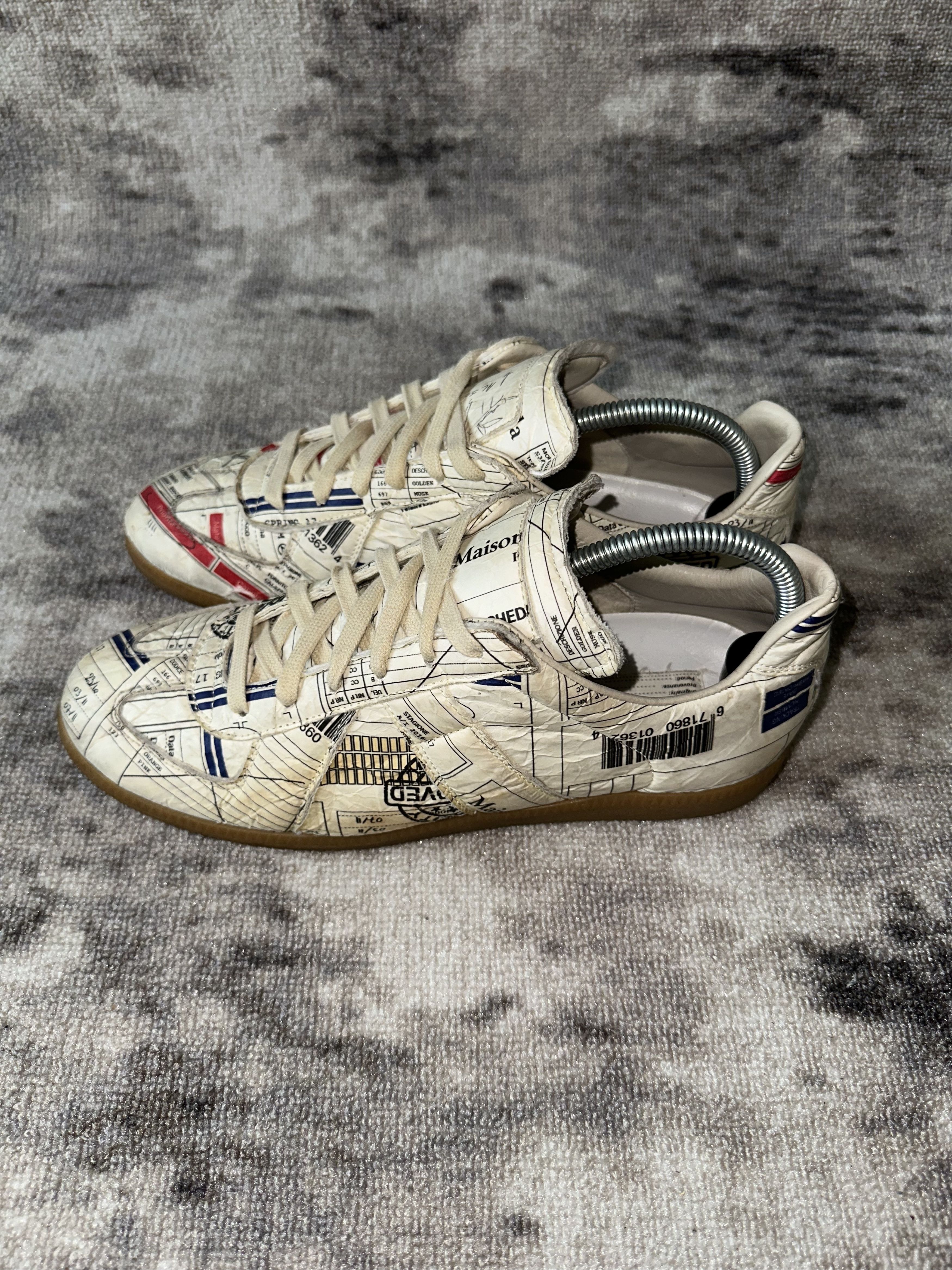 Maison Margiela Maison Margiela Replica GAT “Postal/Stamp Print” Size US 8 / EU 41 - 5 Thumbnail