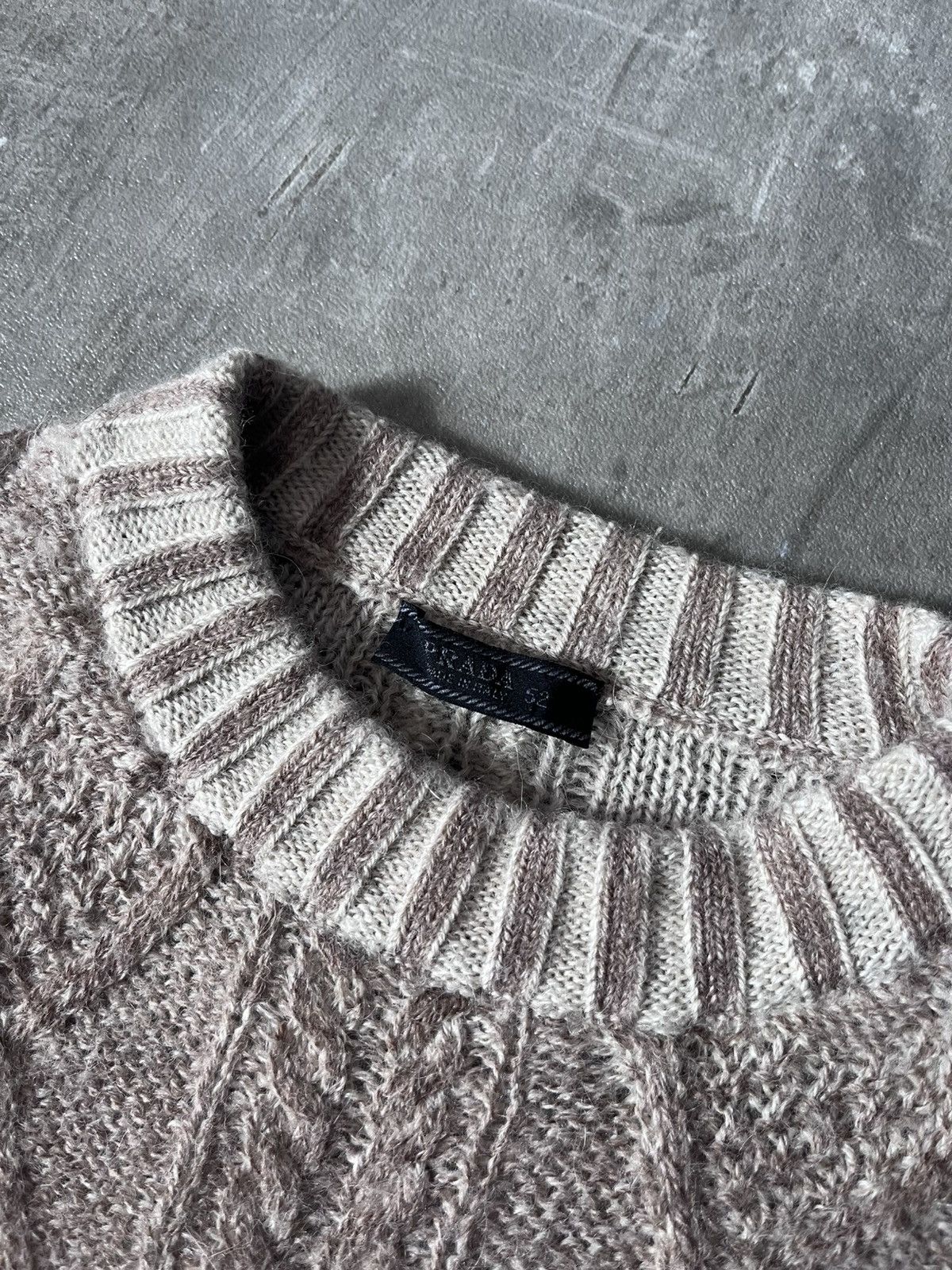 Prada Prada Vintage brown wool alpaca long sweater Size US L / EU 52-54 / 3 - 6 Thumbnail