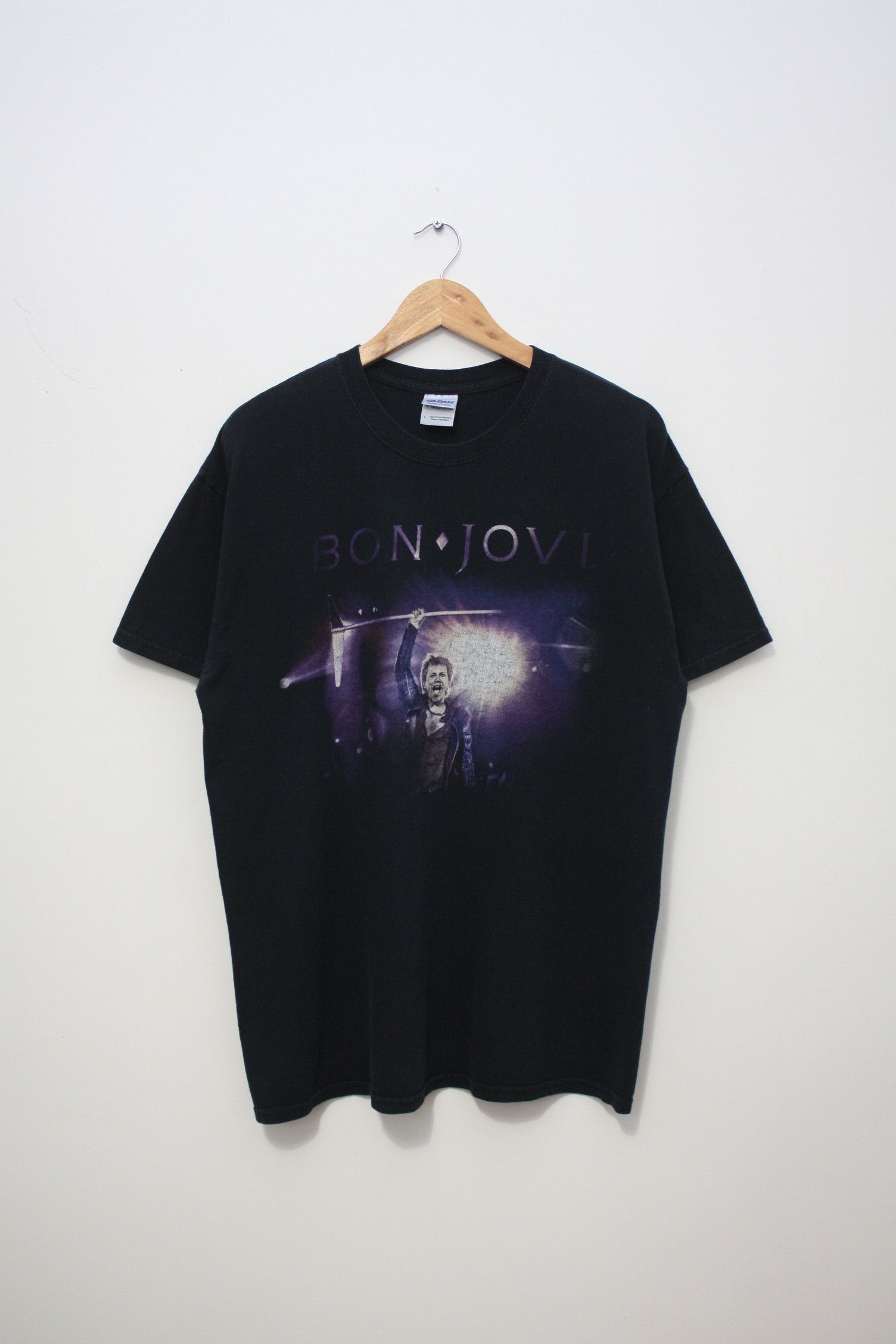 Band Tees Bon Jovi Because We Can Black T-Shirt Men's Large Size US L / EU 52-54 / 3 - 1 Thumbnail