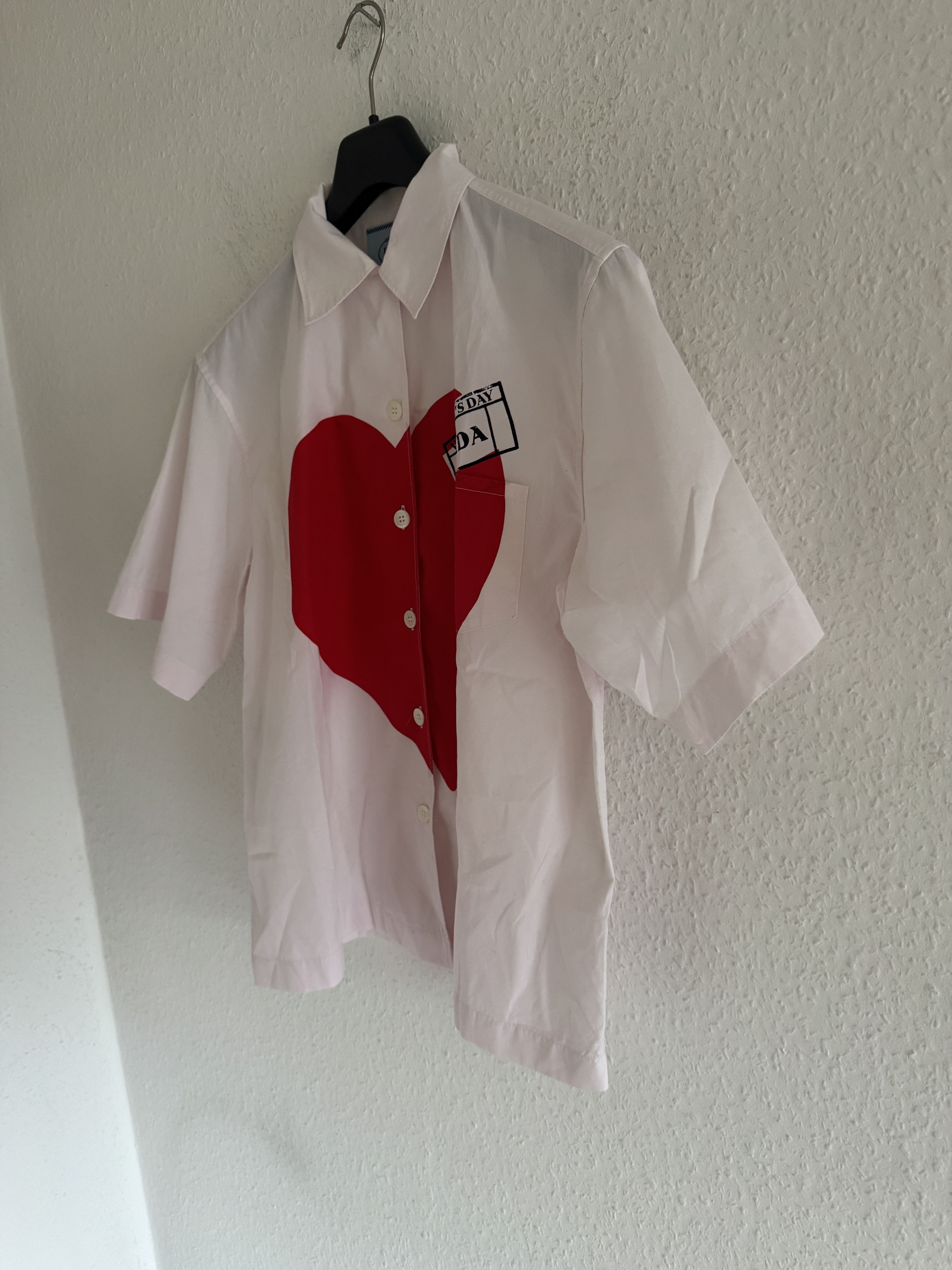 Prada Valentine's Bowling Shirt Size US XS / EU 42 / 0 - 5 Thumbnail