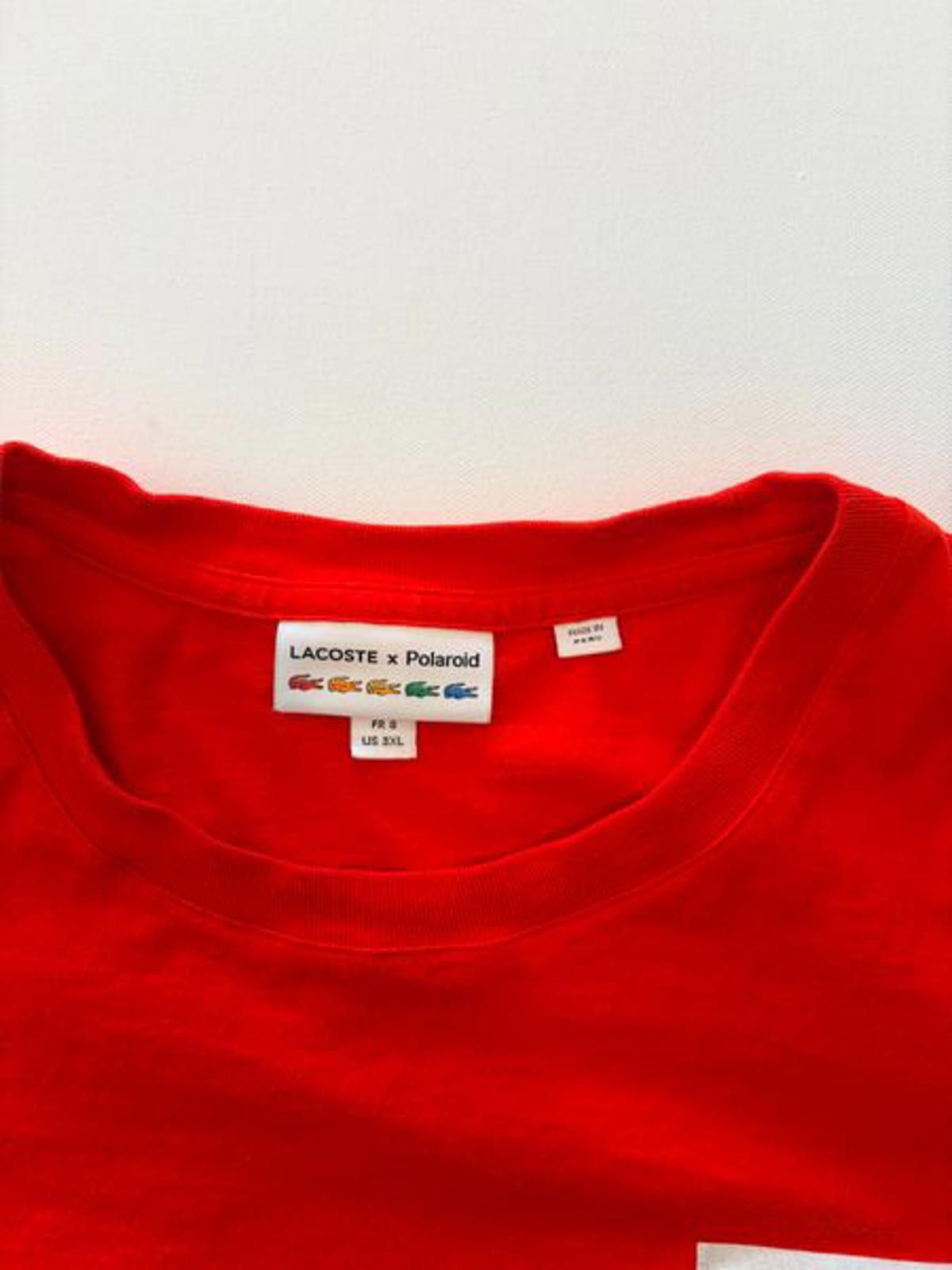 Lacoste Lacoste x Polaroid Men Breathable Badge T-Shirt (Size 3XL) Size US XXL / EU 58 / 5 - 2 Thumbnail