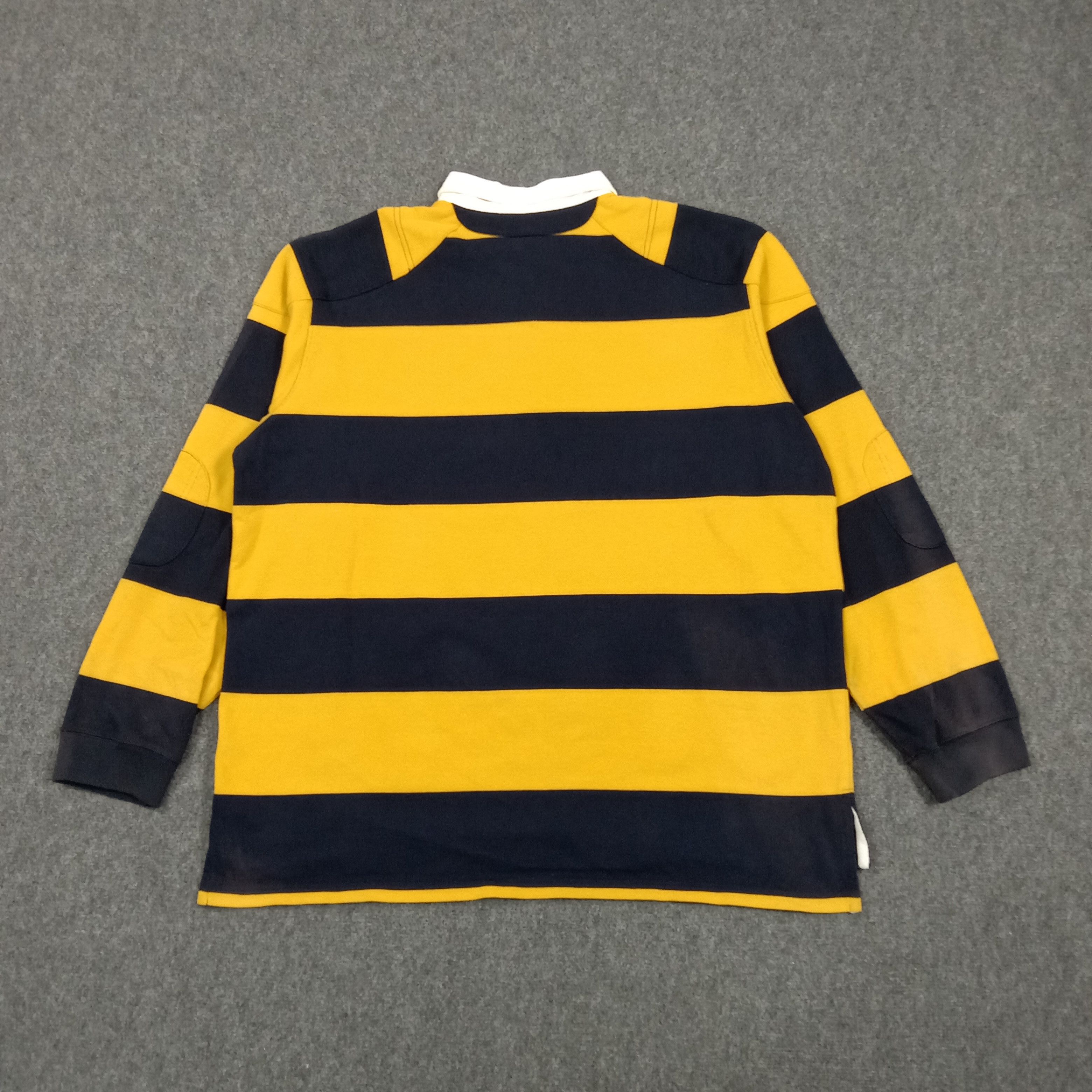Polo Ralph Lauren Polo Ralph Lauren Striped Rugby Shirt E1A1 Size US XXL / EU 58 / 5 - 4 Thumbnail