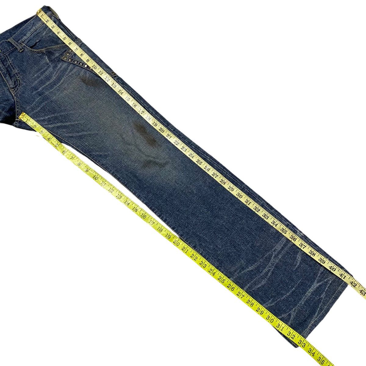 ABAHOUSE ABAHOUSE Rusty Denim Studded Jeans Size US 31 - 17 Thumbnail