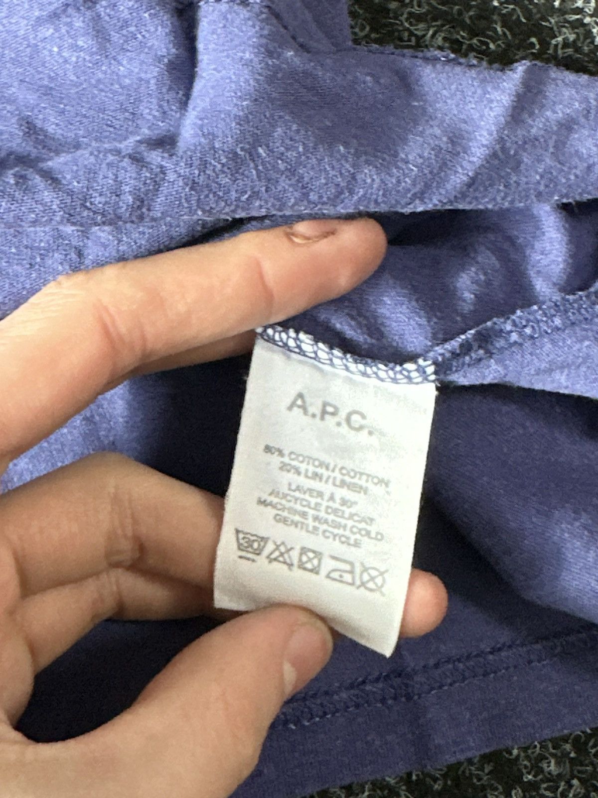 A.P.C. × Vintage 🚨 VINTAGE A.P.C. faded blue avant garde t shirt blanc Size S / US 4 / IT 40 - 7 Thumbnail