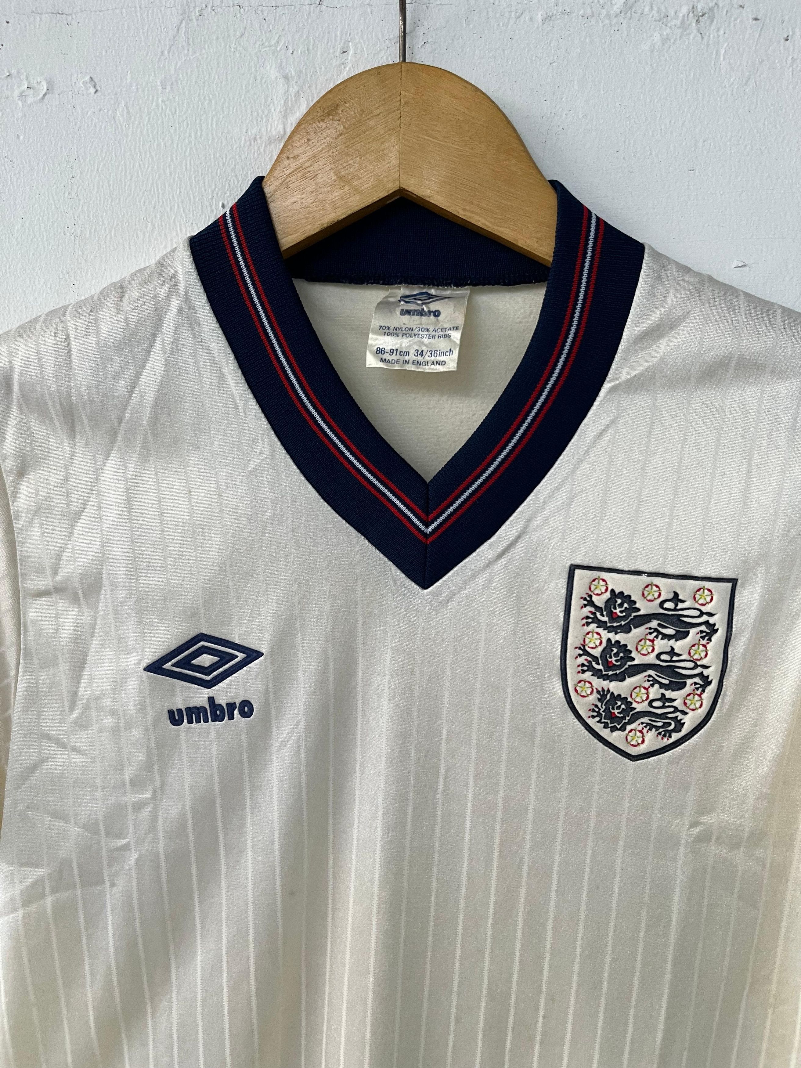 Umbro 💥Rare💥Vintage England 1984-1986 Home Jersey Size US S / EU 44-46 / 1 - 2 Thumbnail