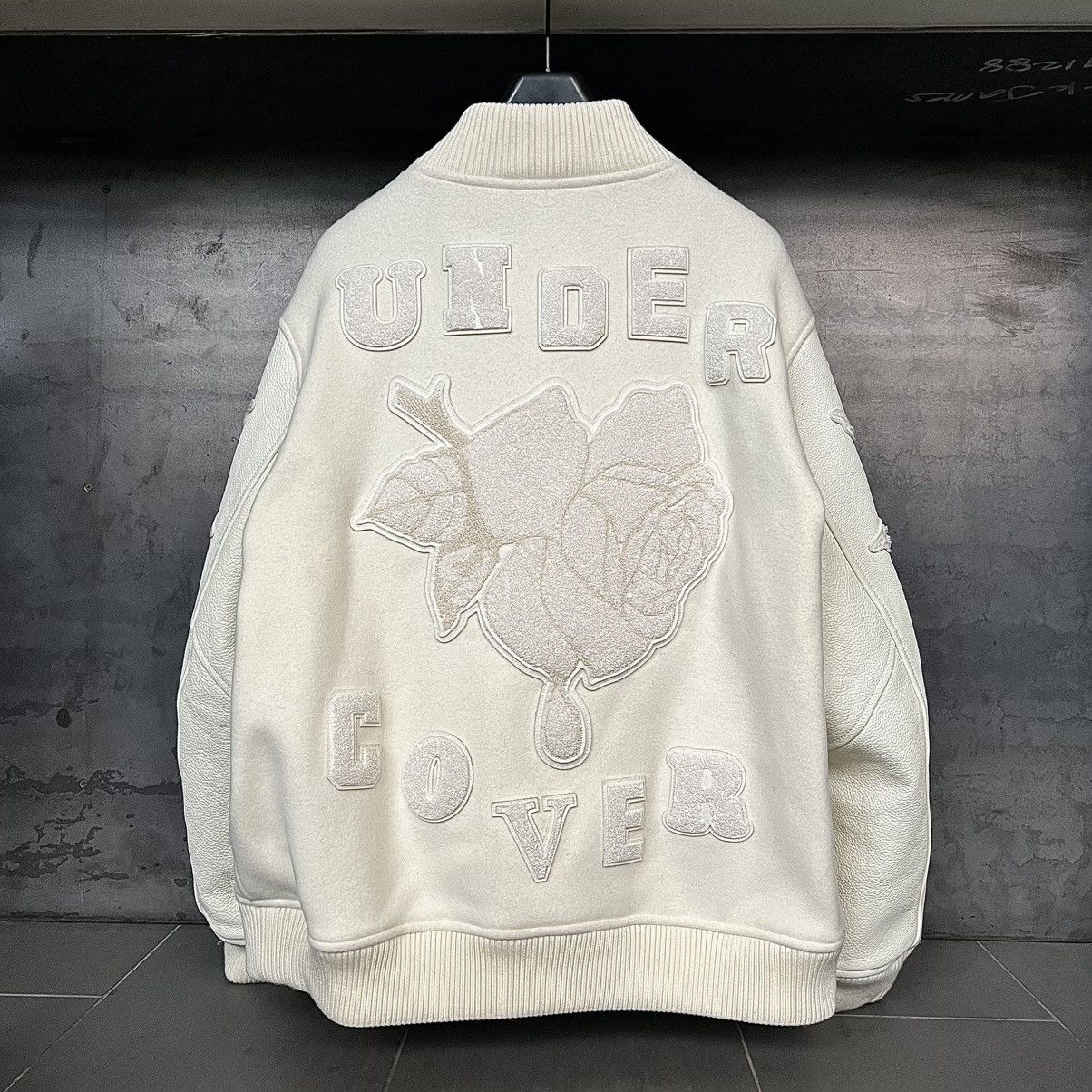 Jun Takahashi Undercover “A Wolf Will Never Be A Pet” Leather Wool Bomber Size US XL / EU 56 / 4 - 2 Thumbnail