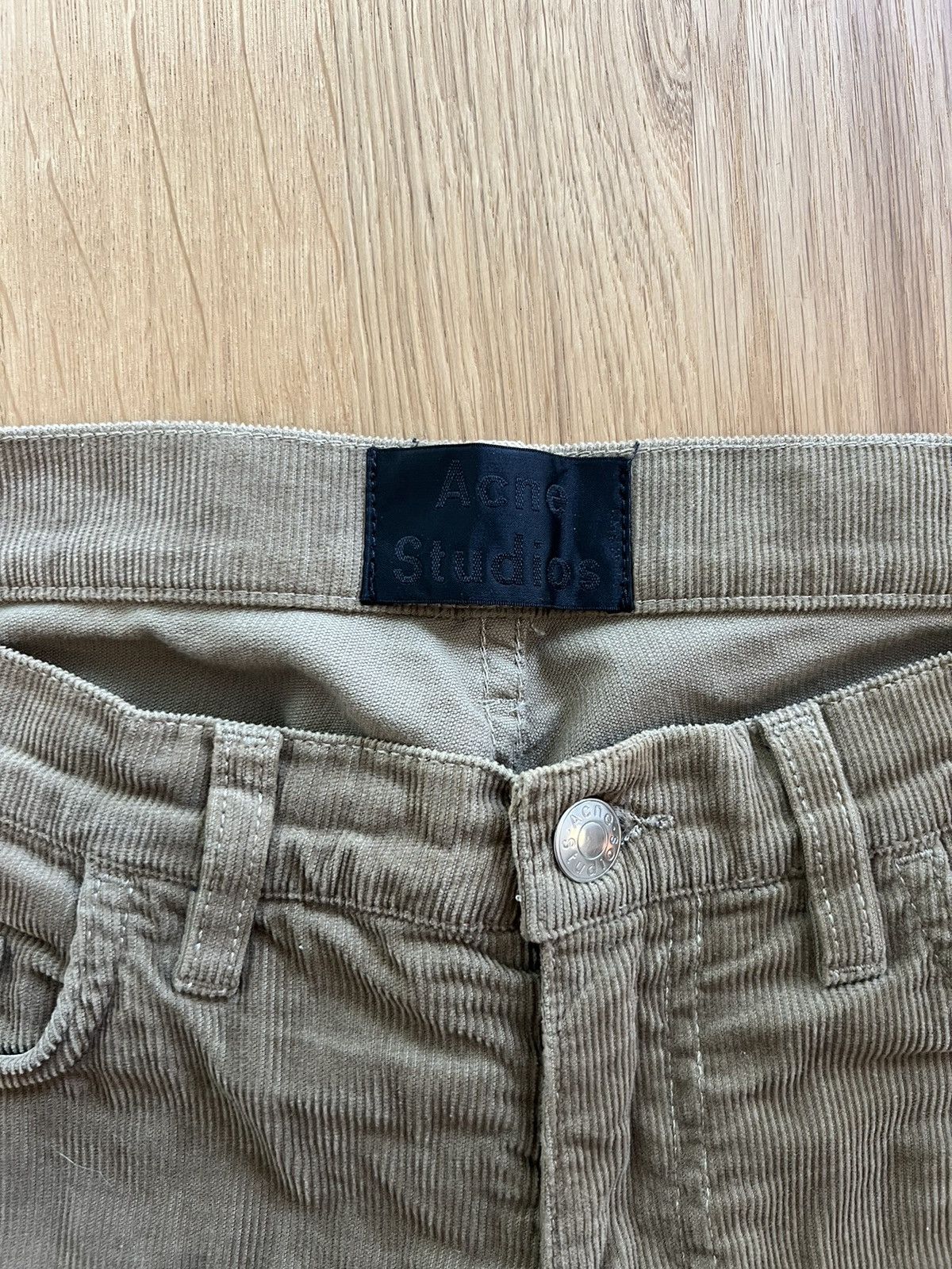 Acne Studios Acne Studios Khaki Corduroy Size US 30 / EU 46 - 2 Thumbnail