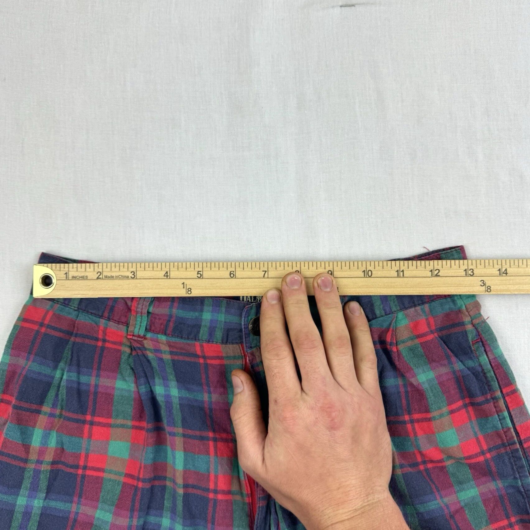 Vintage VINTAGE Palmetto’s Loafers Palmettos Loafers Golf Shorts Womens 7 Red Plaid Sports Casual 70s Talon Shirt Size 28" / US 6 / IT 42 - 6 Thumbnail