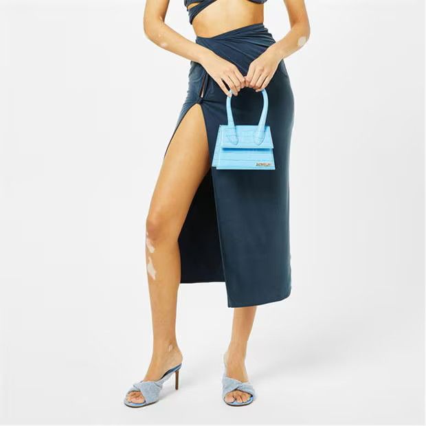 Jacquemus o1g2r1mq1024 Midi Skirt in Navy Size 28" / US 6 / IT 42 - 3 Thumbnail