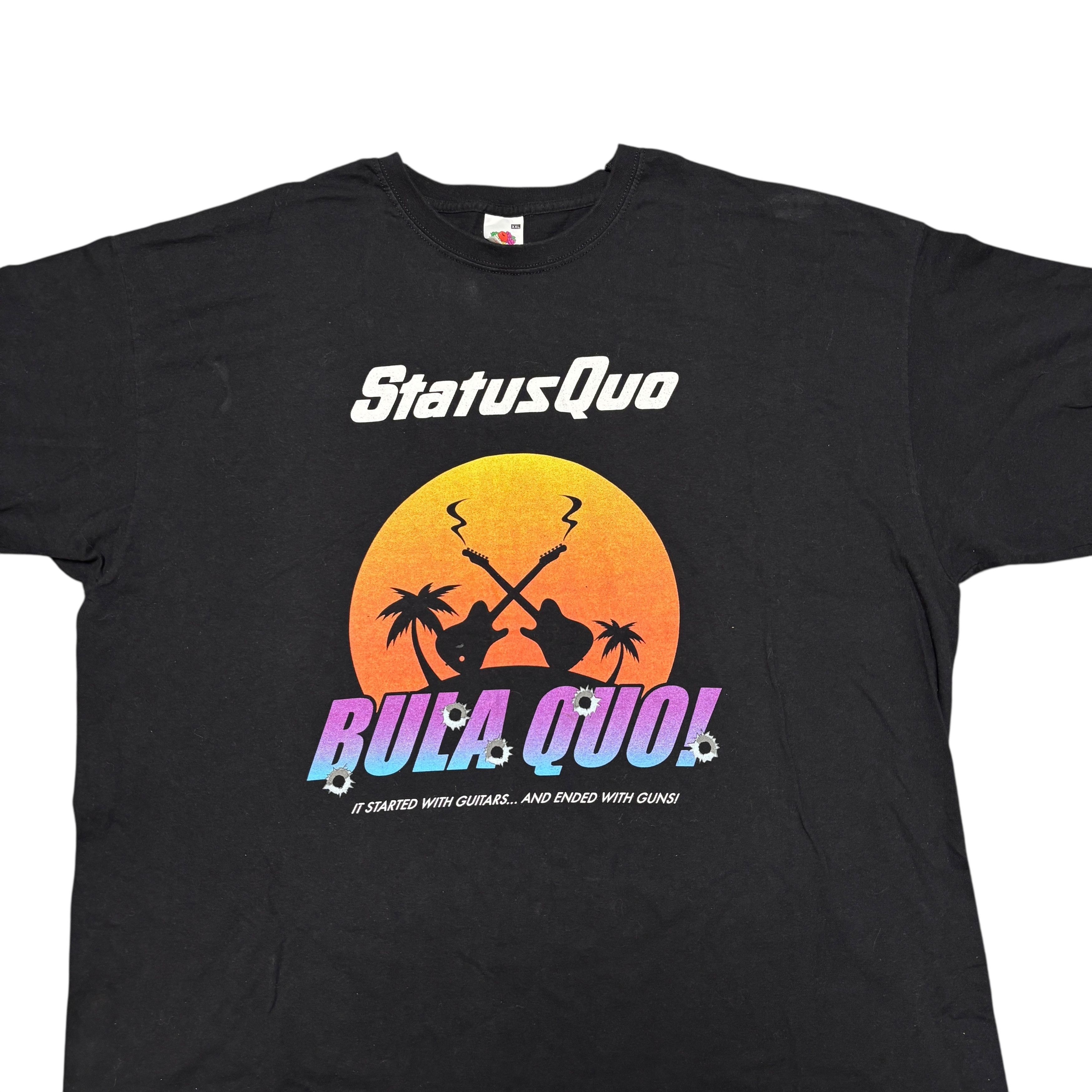 Band Tees × Vintage Status Quo Shirt Vintage Band Tees Bon Jovi Aerosmith Size US XXL / EU 58 / 5 - 2 Thumbnail